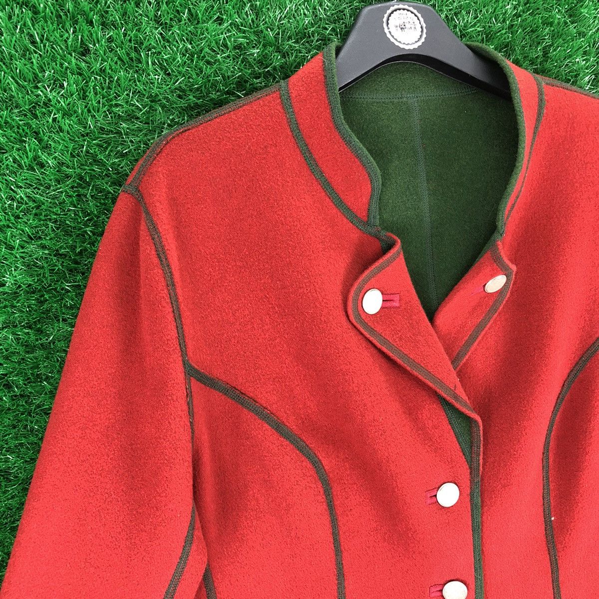 Vintage Vintage Wool Reversible Coat Jacket by Gossl Size US L / EU 52-54 / 3 - 2 Thumbnail