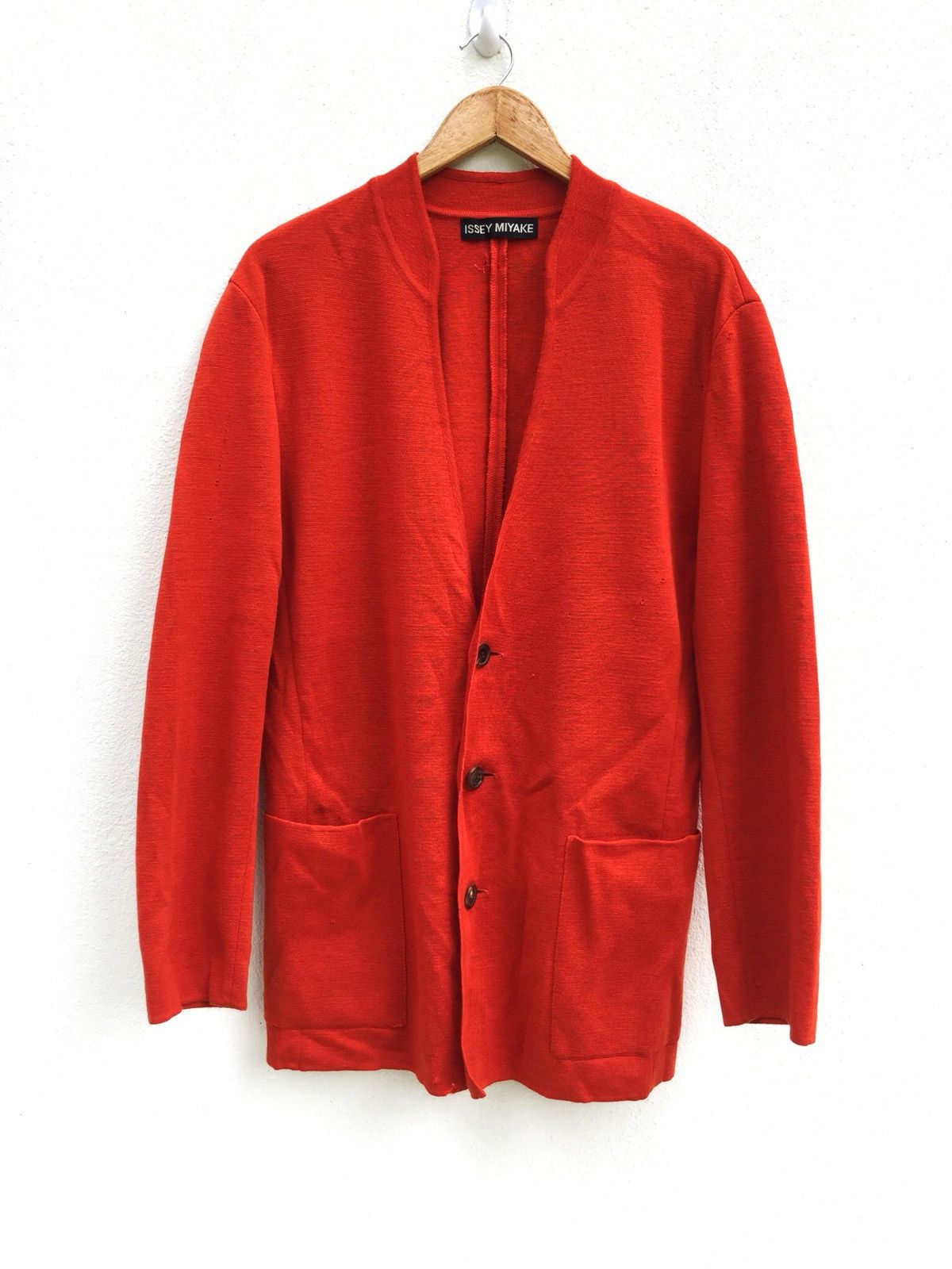 Issey Miyake ARCHIVE🔥Issey Miyake 90s Wool Distressed Cardigan Size US L / EU 52-54 / 3 - 1 Thumbnail