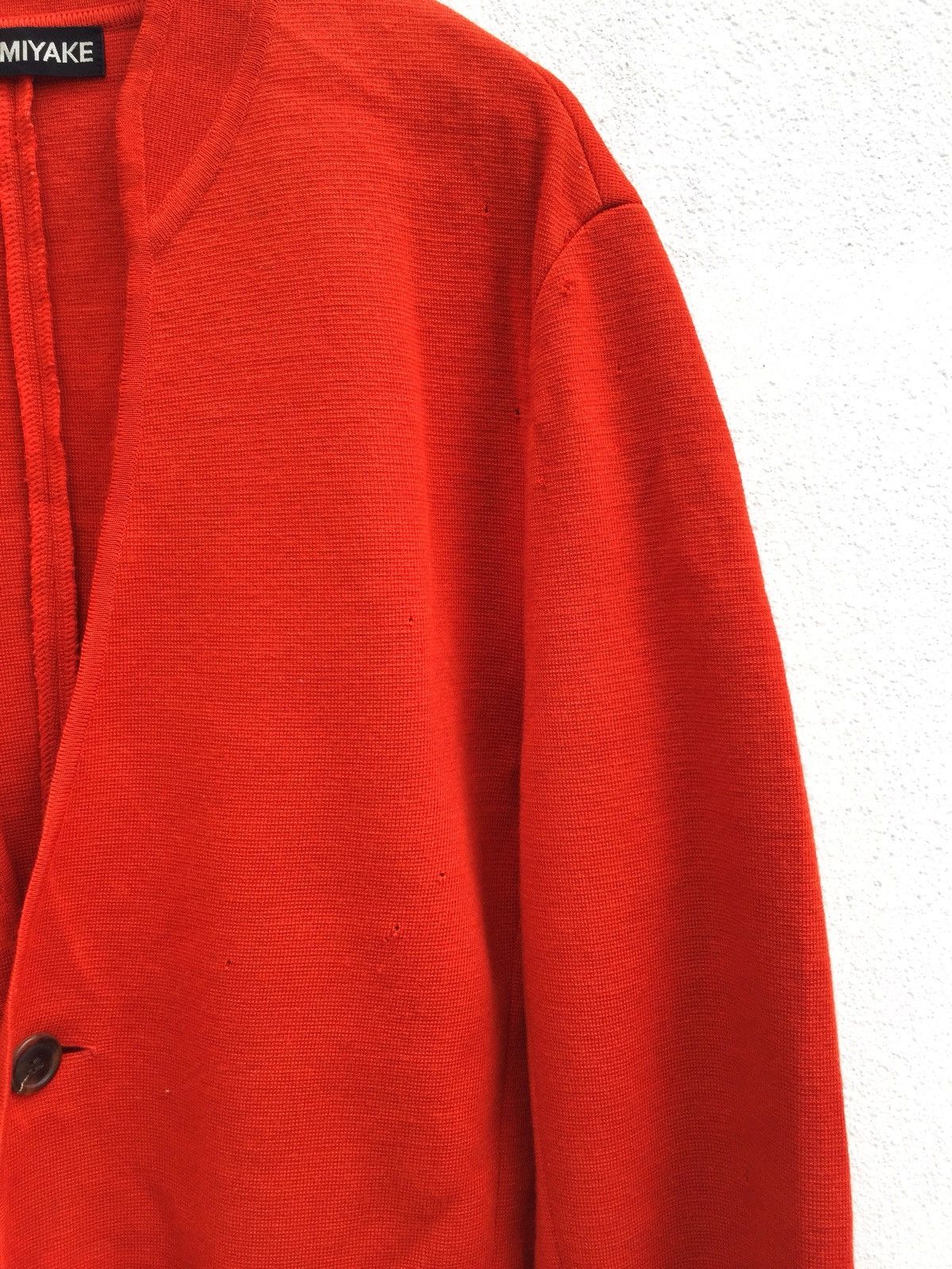 Issey Miyake ARCHIVE🔥Issey Miyake 90s Wool Distressed Cardigan Size US L / EU 52-54 / 3 - 8 Thumbnail
