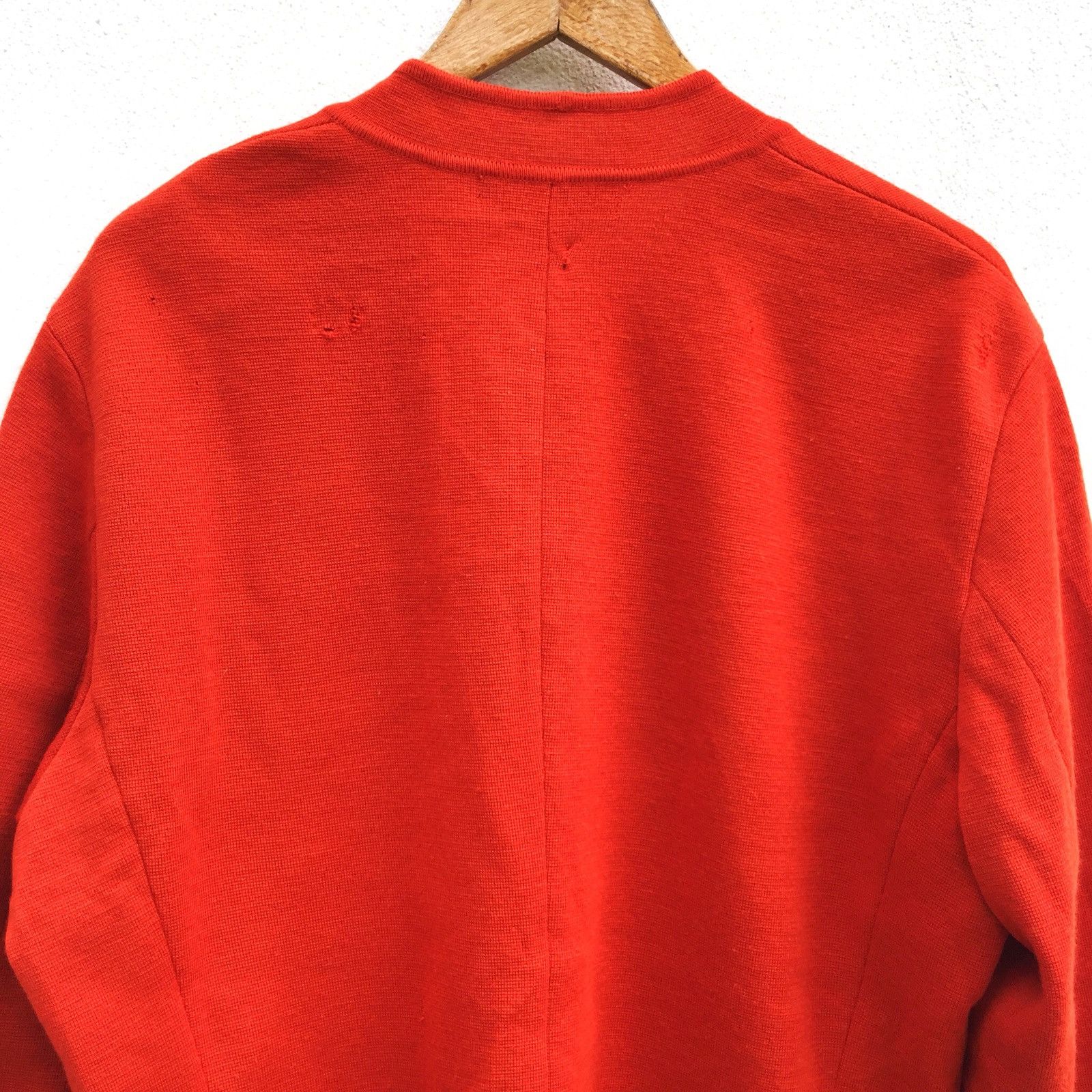 Issey Miyake ARCHIVE🔥Issey Miyake 90s Wool Distressed Cardigan Size US L / EU 52-54 / 3 - 10 Thumbnail