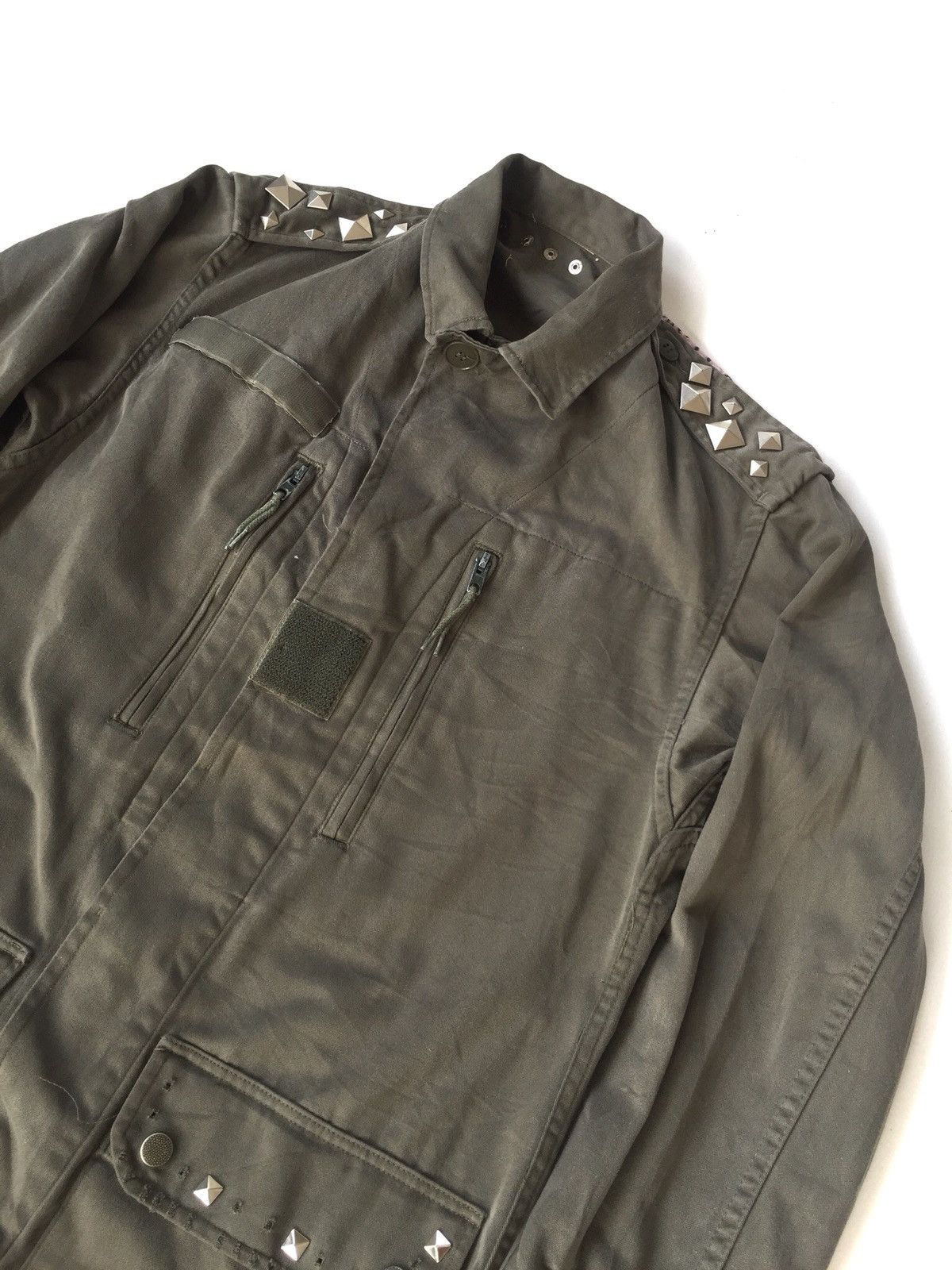 Vintage HEAT🔥80s 🇫🇷 Army "Lovely" Herringbone Hybrid Jacket Size US M / EU 48-50 / 2 - 3 Thumbnail