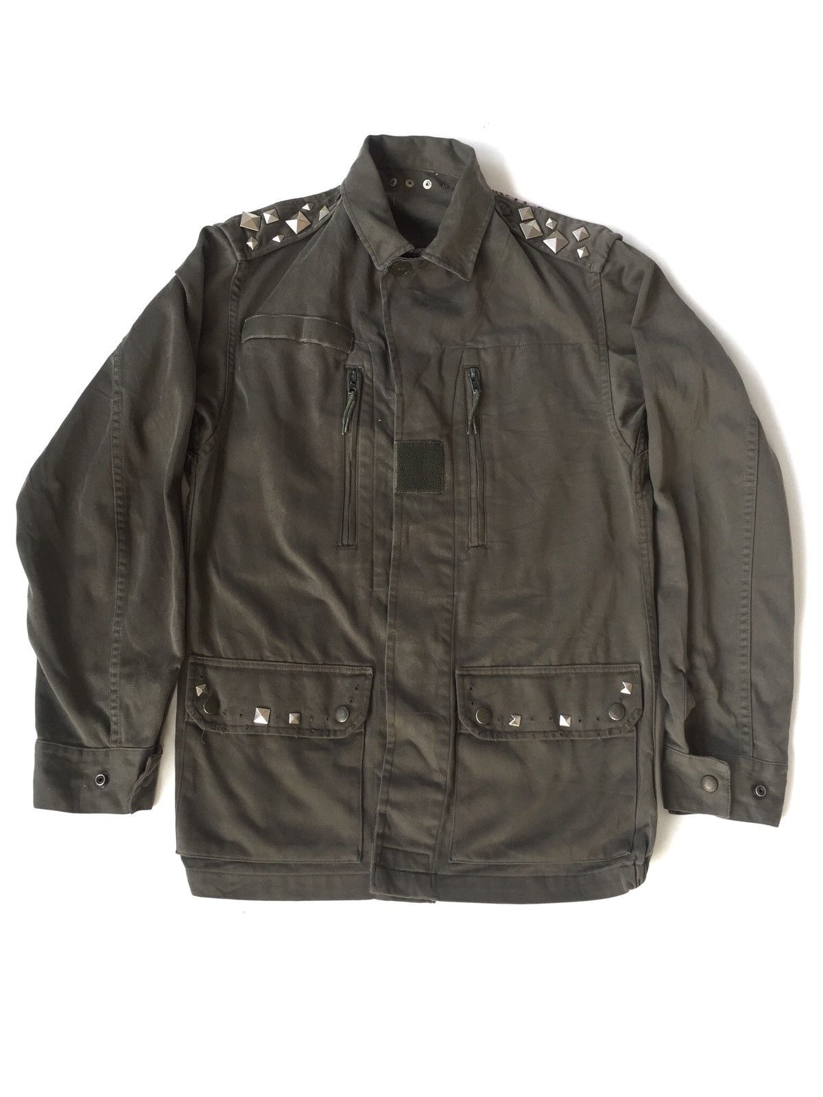Vintage HEAT🔥80s 🇫🇷 Army "Lovely" Herringbone Hybrid Jacket Size US M / EU 48-50 / 2 - 2 Thumbnail