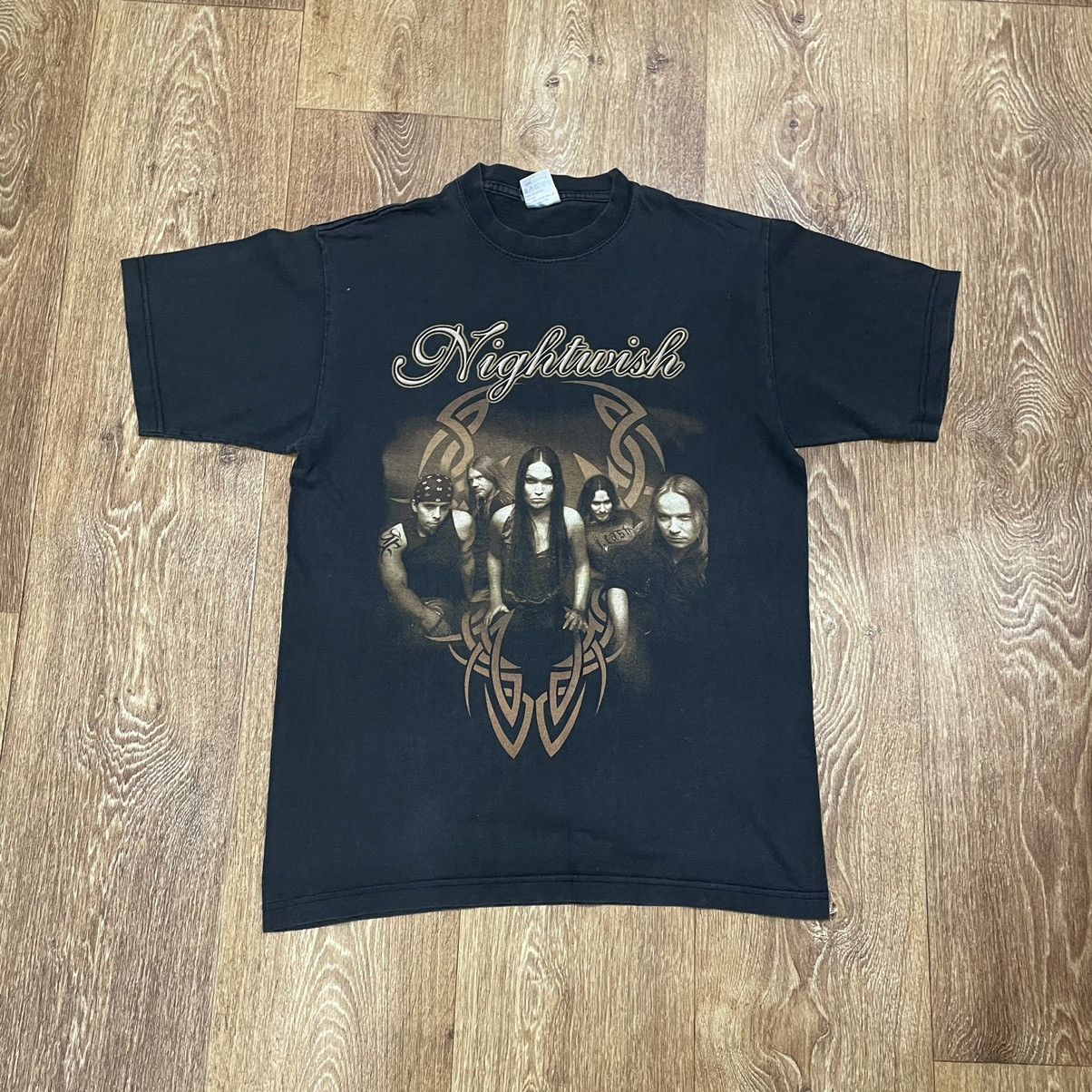 Vintage Vintage Y2K Nightwish Band Tee Faded Black Metal Grunge S Size US S / EU 44-46 / 1 - 1 Thumbnail