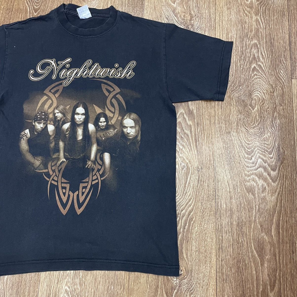 Vintage Vintage Y2K Nightwish Band Tee Faded Black Metal Grunge S Size US S / EU 44-46 / 1 - 2 Thumbnail