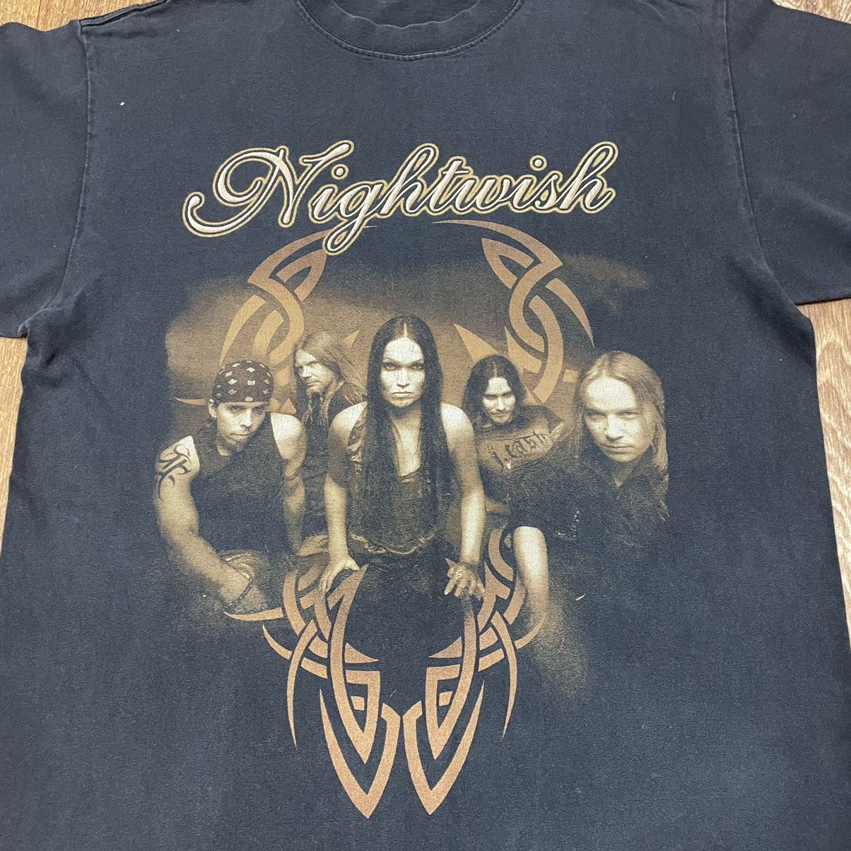 Vintage Vintage Y2K Nightwish Band Tee Faded Black Metal Grunge S Size US S / EU 44-46 / 1 - 4 Thumbnail