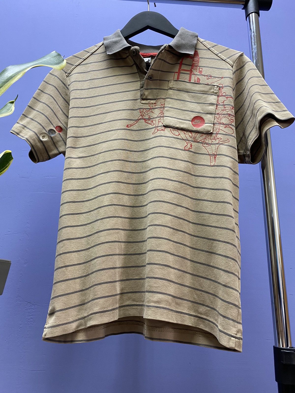 Nike Vintage Nike Shanghai New York Polo T Shirt Men’s S Beige Size US S / EU 44-46 / 1 - 5 Thumbnail