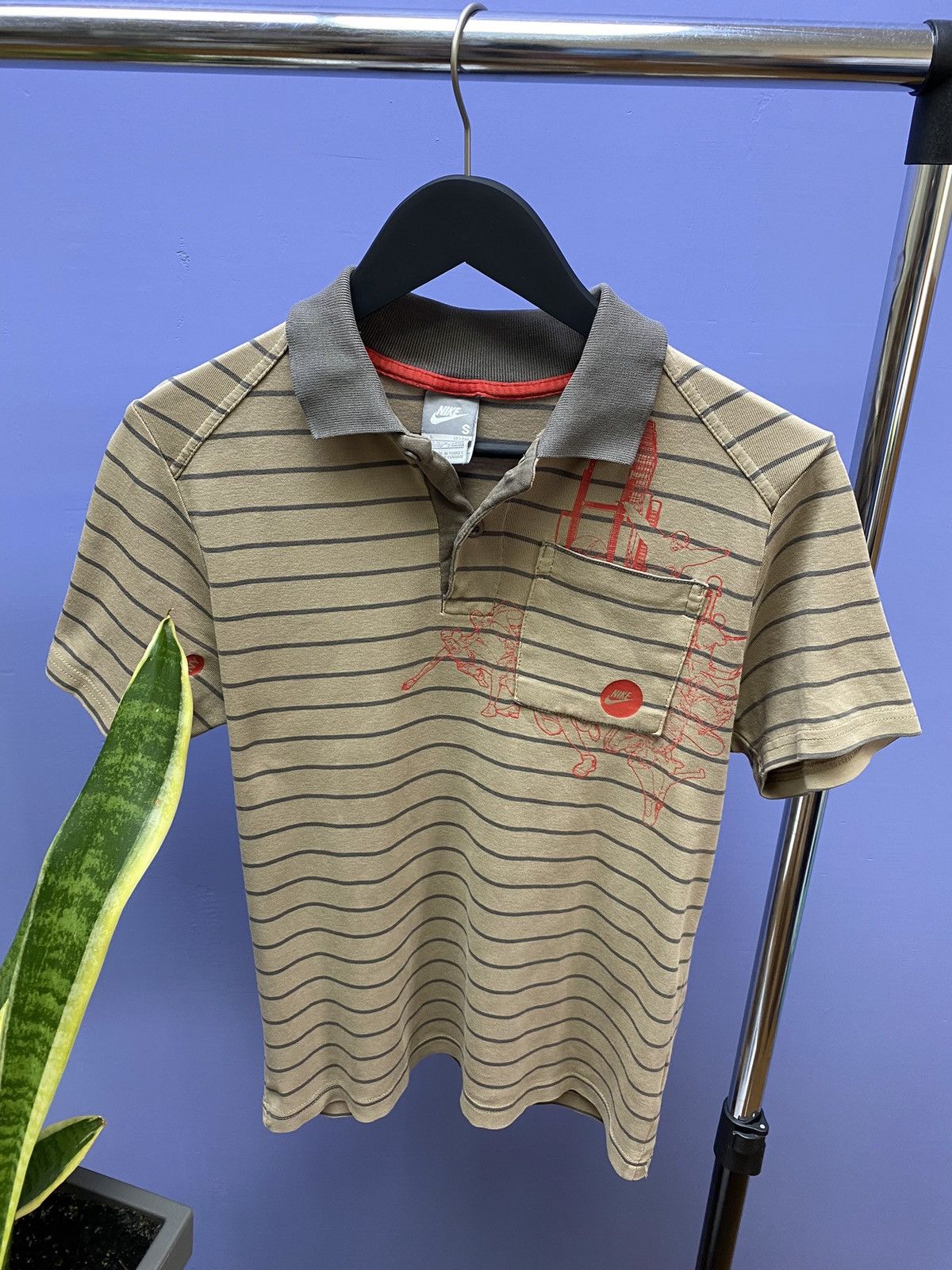 Nike Vintage Nike Shanghai New York Polo T Shirt Men’s S Beige Size US S / EU 44-46 / 1 - 4 Thumbnail