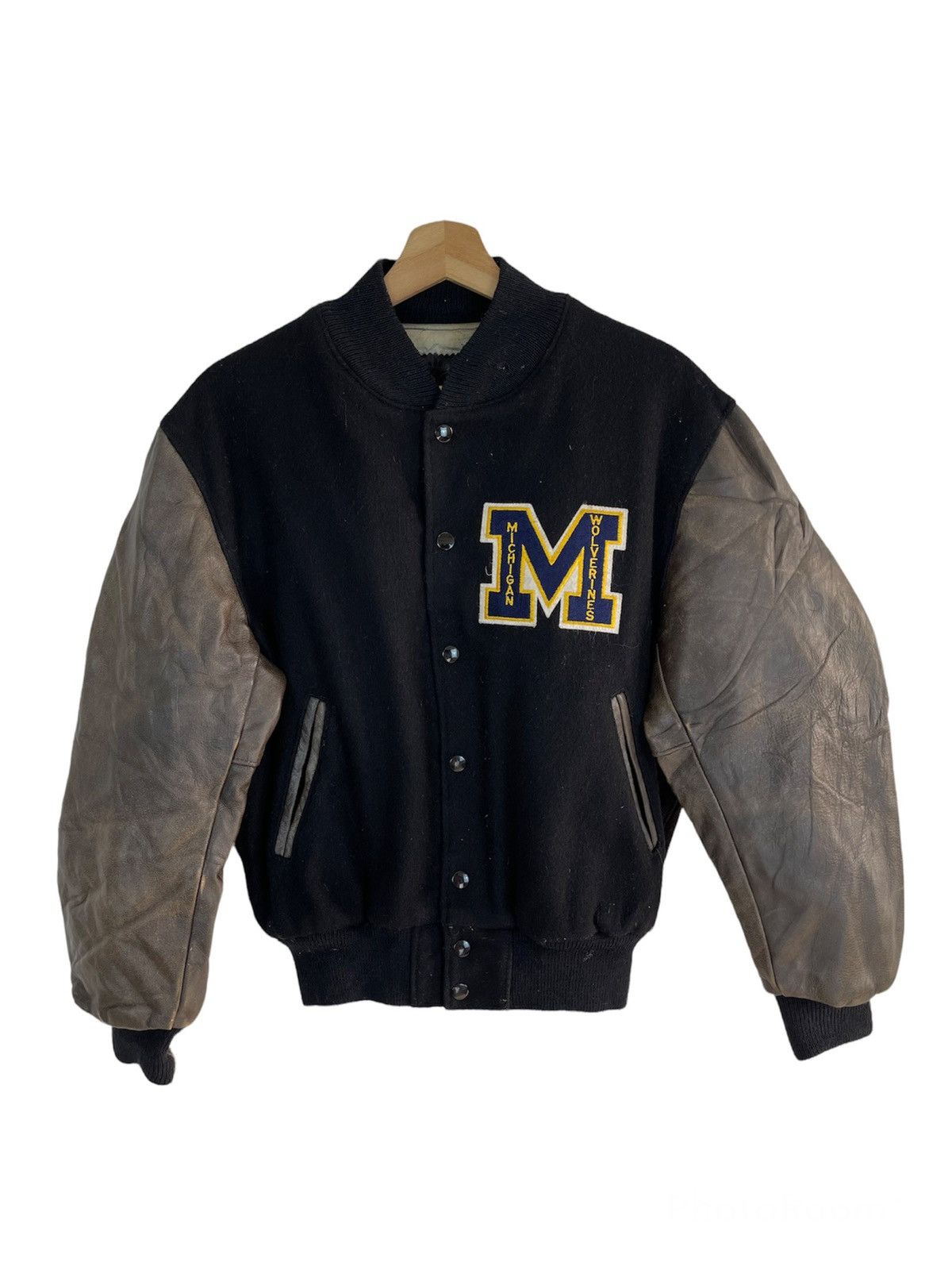 Golden Bear Vintage Golden Bear Varsity Michigan Wolveriners Size US M / EU 48-50 / 2 - 1 Thumbnail