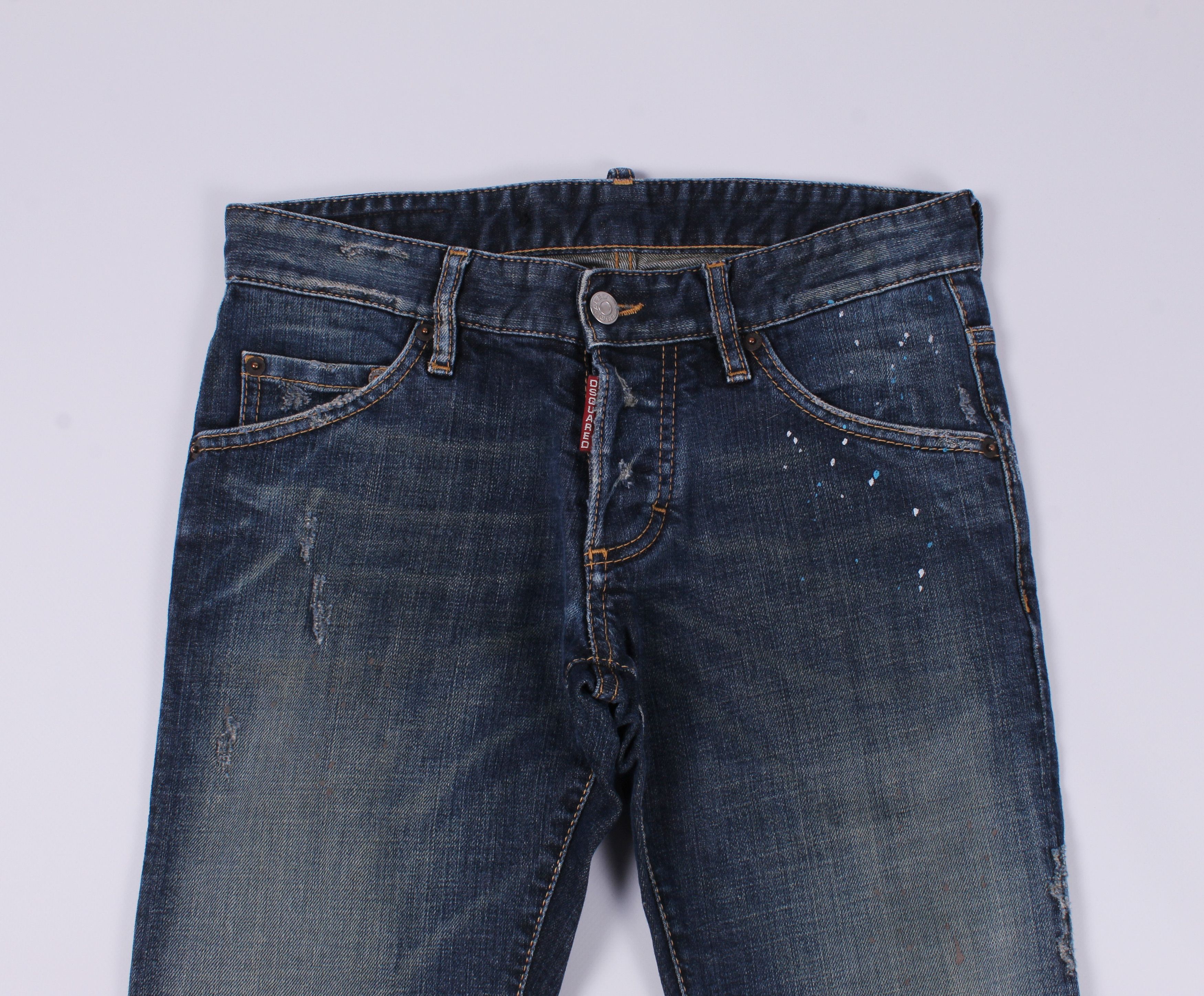 Dsquared2 Dsquared2 Painting Dirty Knock Wash Jeans Size US 29 - 2 Thumbnail