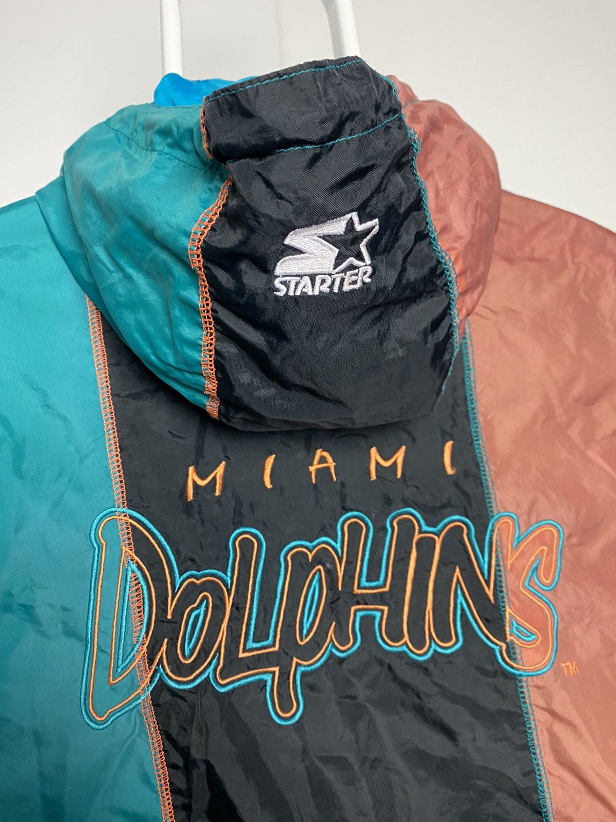 NBA × Starter × Vintage Miami Dolphins vintage big logo starter anorak jacket Size US S / EU 44-46 / 1 - 7 Thumbnail