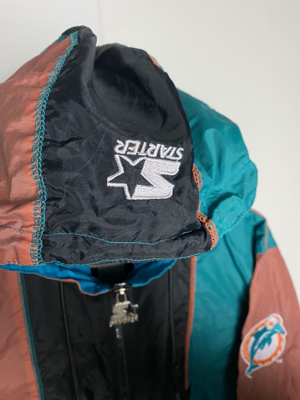 NBA × Starter × Vintage Miami Dolphins vintage big logo starter anorak jacket Size US S / EU 44-46 / 1 - 5 Thumbnail