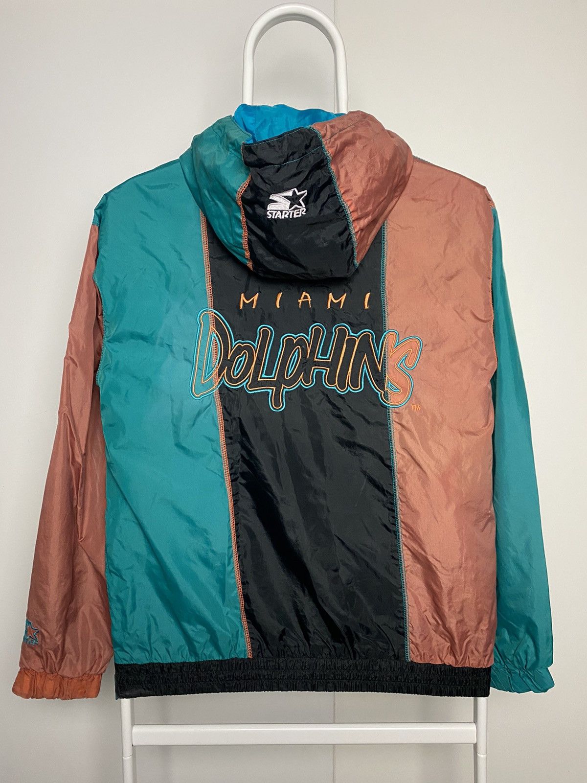 NBA × Starter × Vintage Miami Dolphins vintage big logo starter anorak jacket Size US S / EU 44-46 / 1 - 6 Thumbnail