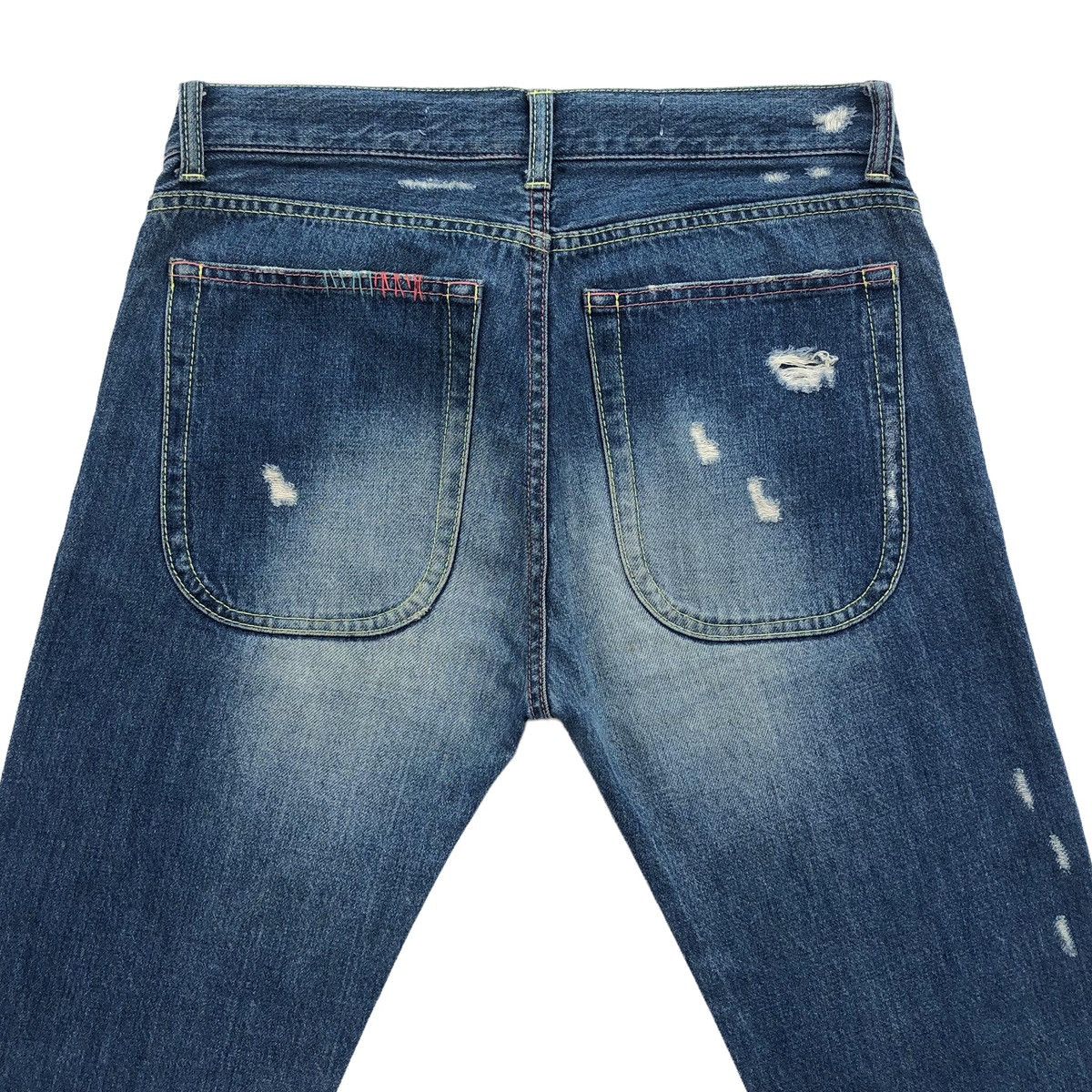 Issey Miyake Tsumori Chisato Ripped Distressed Little Rainbows Embroidery Size US 30 / EU 46 - 12 Thumbnail