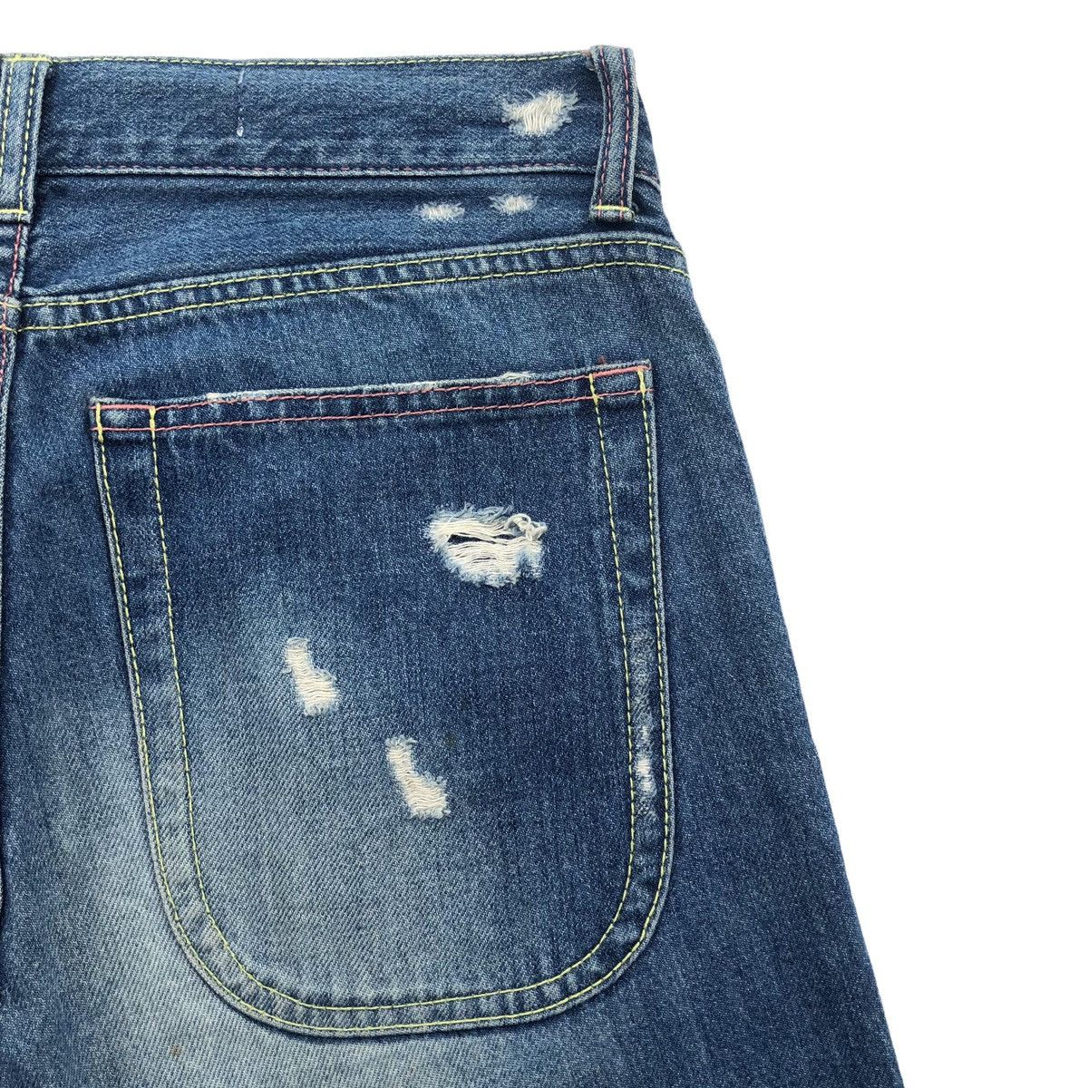 Issey Miyake Tsumori Chisato Ripped Distressed Little Rainbows Embroidery Size US 30 / EU 46 - 14 Thumbnail