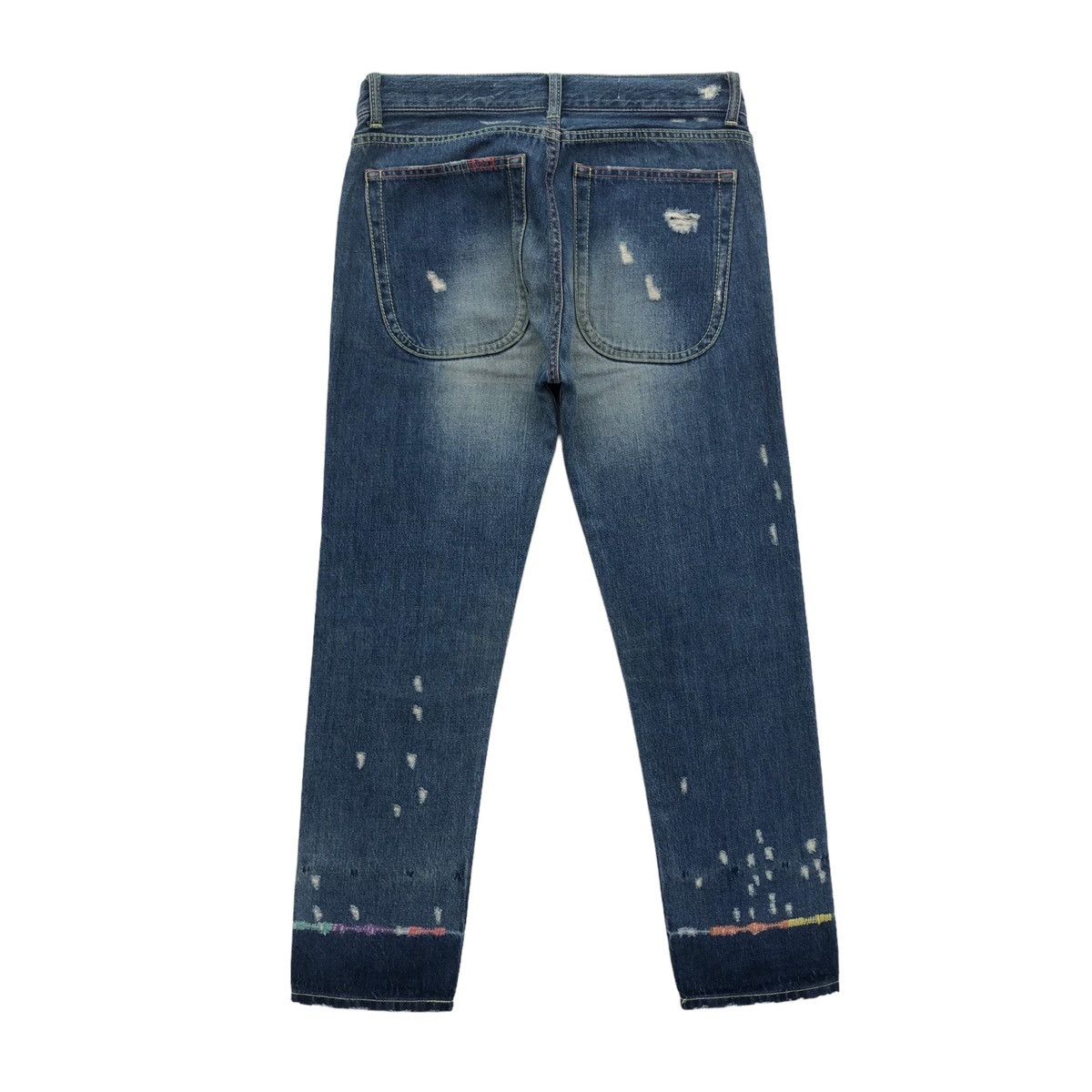 Issey Miyake Tsumori Chisato Ripped Distressed Little Rainbows Embroidery Size US 30 / EU 46 - 11 Thumbnail
