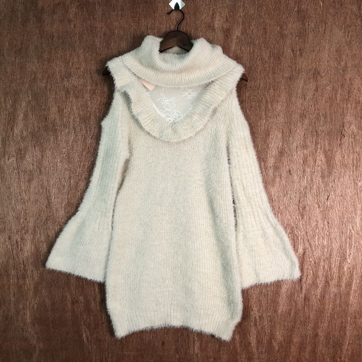 Liz Liza Long Shag Shaggy Fur Mohair Knitwear #6489