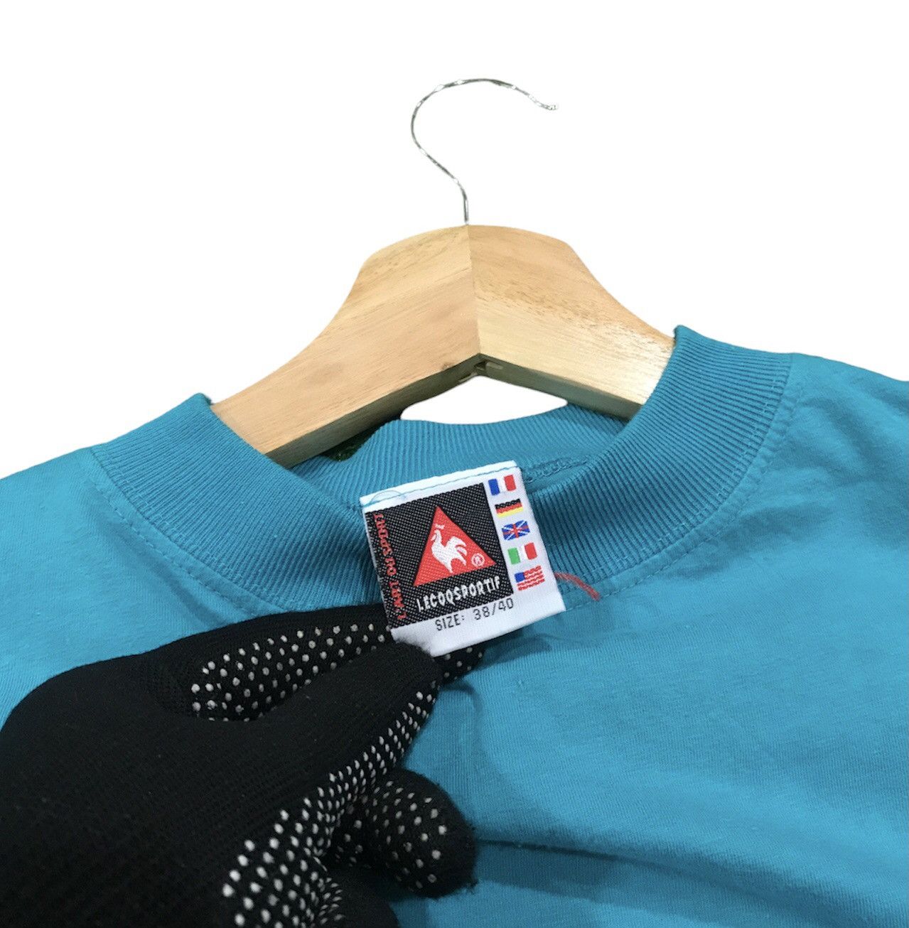 Le Coq Sportif × Vintage Rare 80s Vintage Le Coqsportiz shirt Size US L / EU 52-54 / 3 - 6 Thumbnail