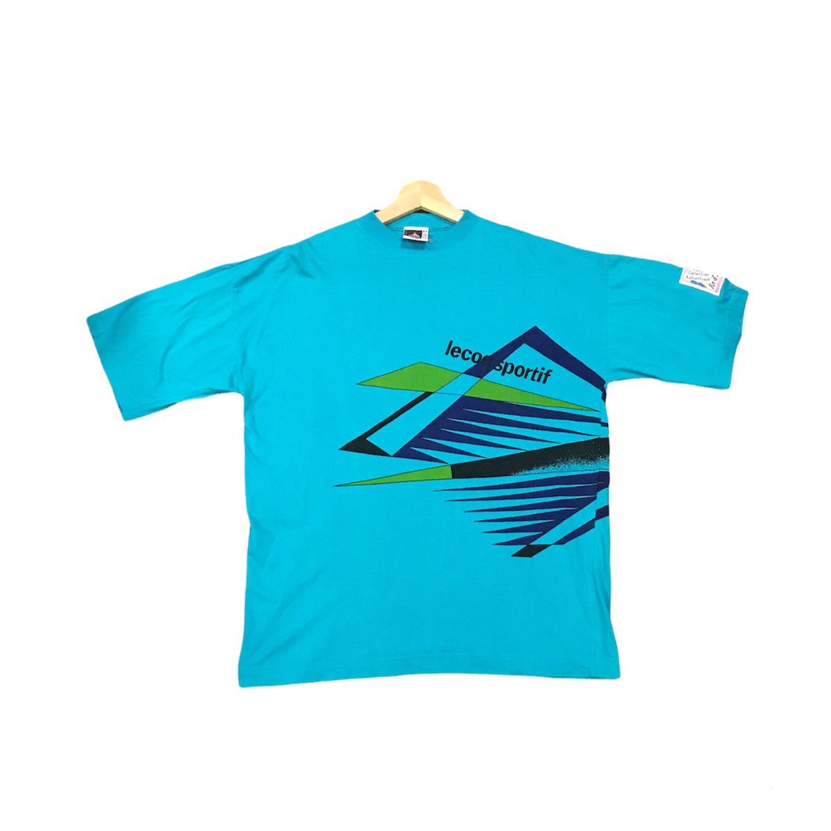 image of Le Coq Sportif x Vintage 80's Vintage Le Coqsportiz Shirt in Blue, Men's (Size Large)