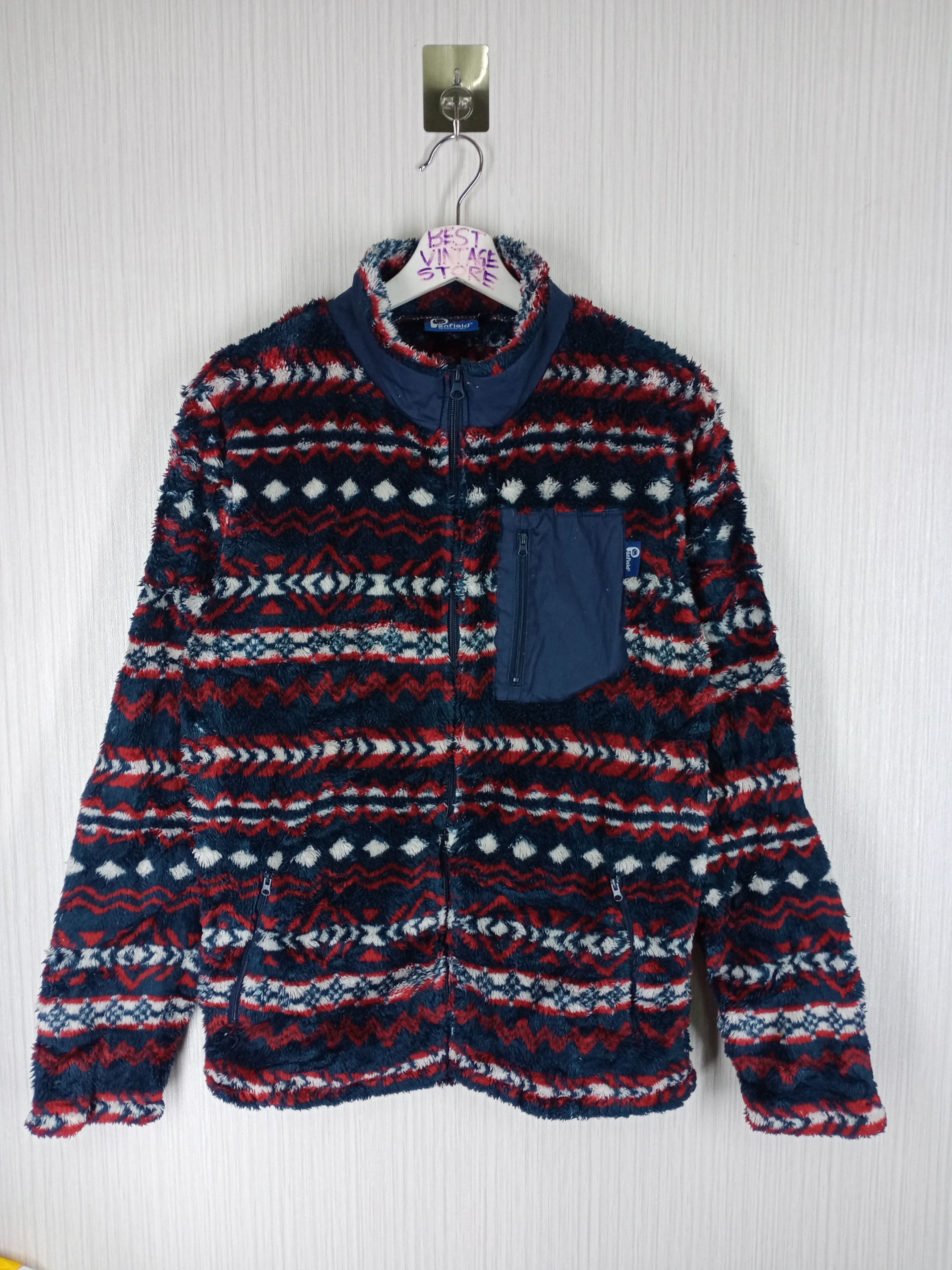 Penfield Vintage Penfield Aztec Sherpa Fleece Zipper Jacket Size US M / EU 48-50 / 2 - 1 Thumbnail