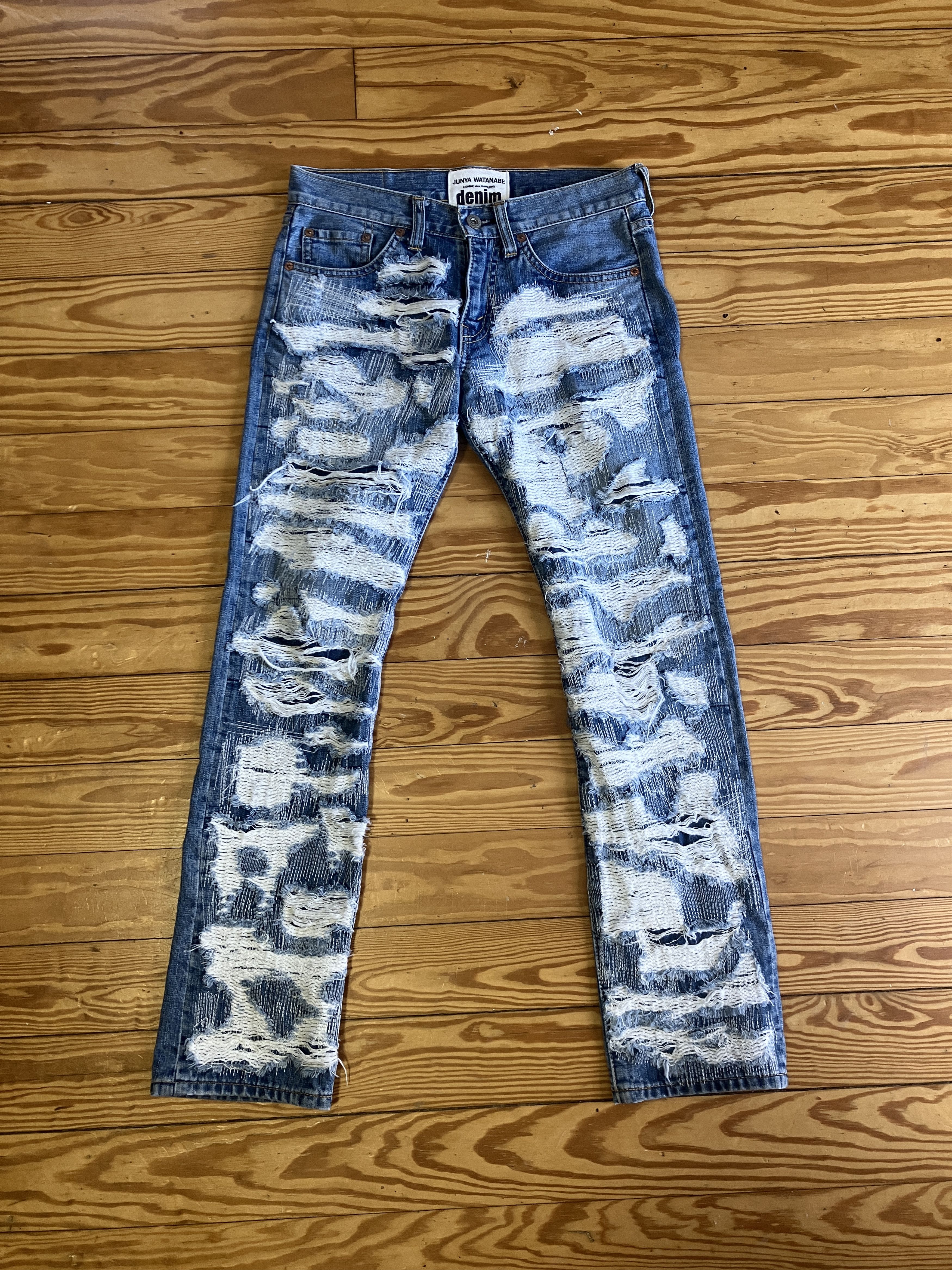 AW18 Crash Destroyed Scab Denim (Size XS)