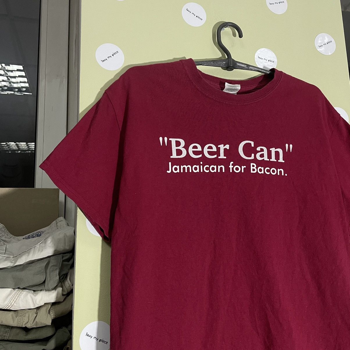 Vintage Vintage 90s Beer Can Graphic Tee Y2K Humor Streetwear Slim L Size US L / EU 52-54 / 3 - 5 Thumbnail