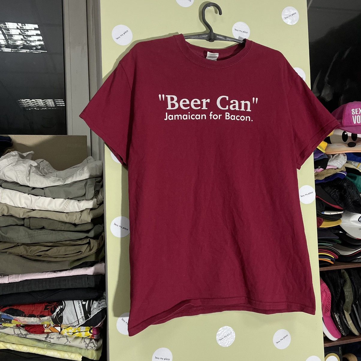 Vintage Vintage 90s Beer Can Graphic Tee Y2K Humor Streetwear Slim L Size US L / EU 52-54 / 3 - 4 Thumbnail