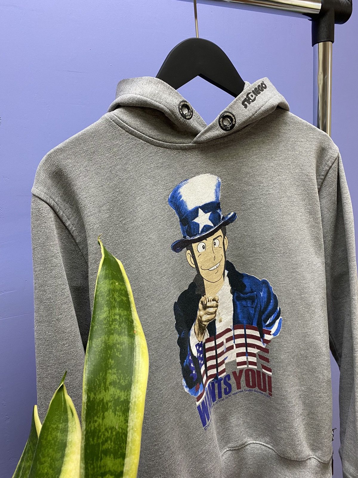 Anime × Cartoon Network × Japanese Brand Lupin The Third “Lupin Wants You” Hoodie Size US L / EU 52-54 / 3 - 6 Thumbnail