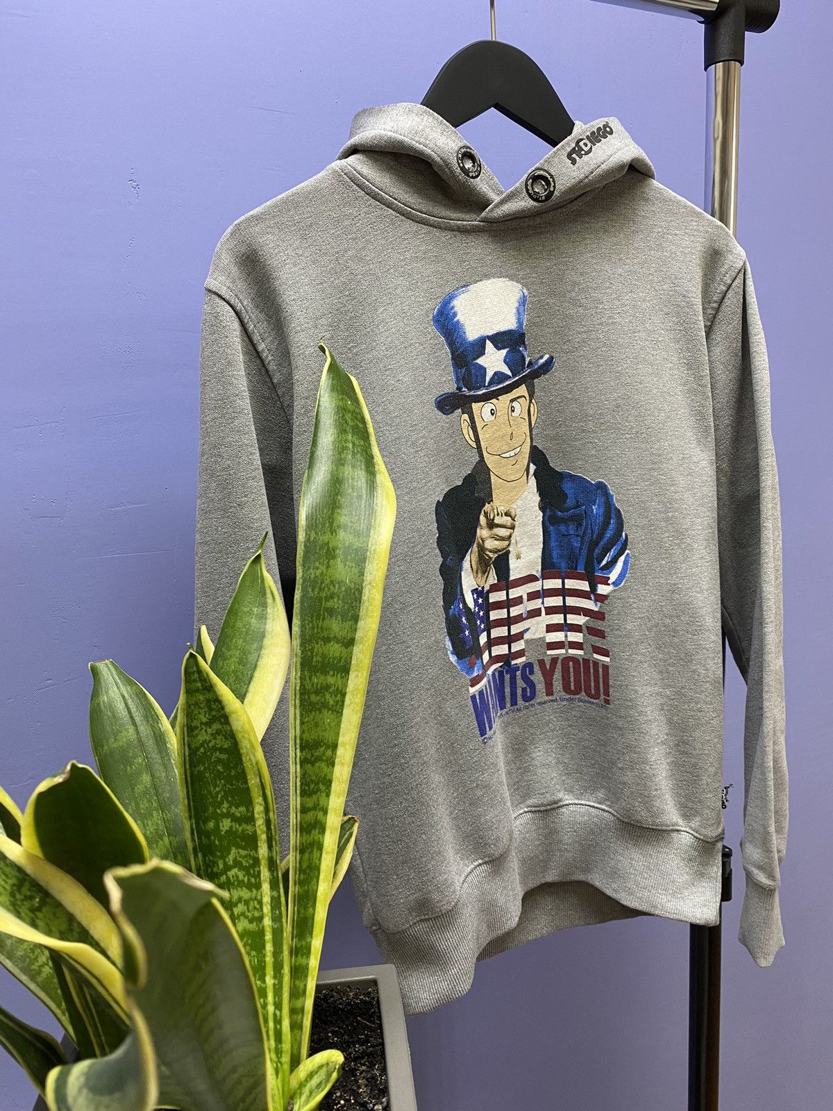 Anime × Cartoon Network × Japanese Brand Lupin The Third “Lupin Wants You” Hoodie Size US L / EU 52-54 / 3 - 3 Thumbnail
