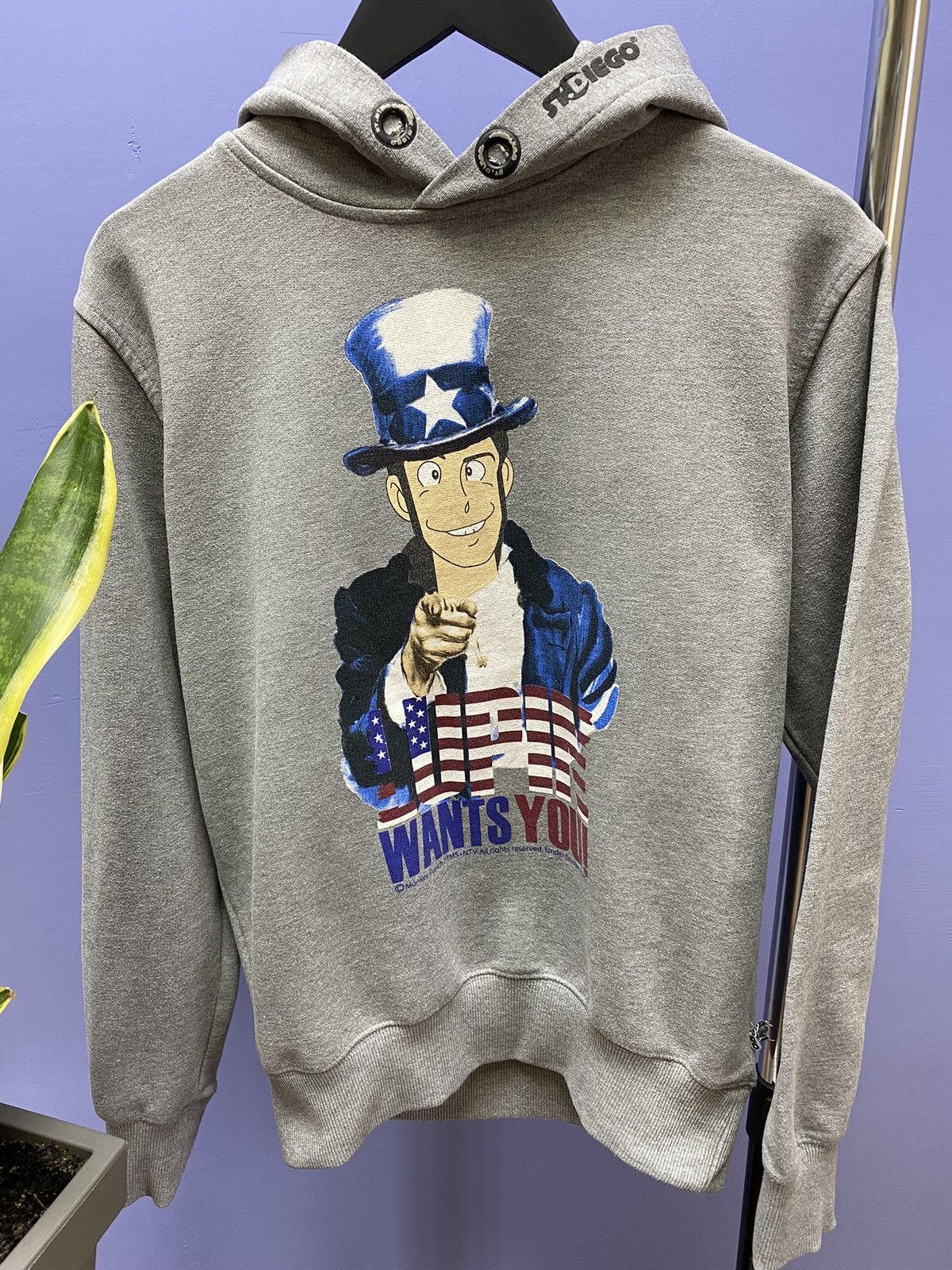 Anime × Cartoon Network × Japanese Brand Lupin The Third “Lupin Wants You” Hoodie Size US L / EU 52-54 / 3 - 7 Thumbnail
