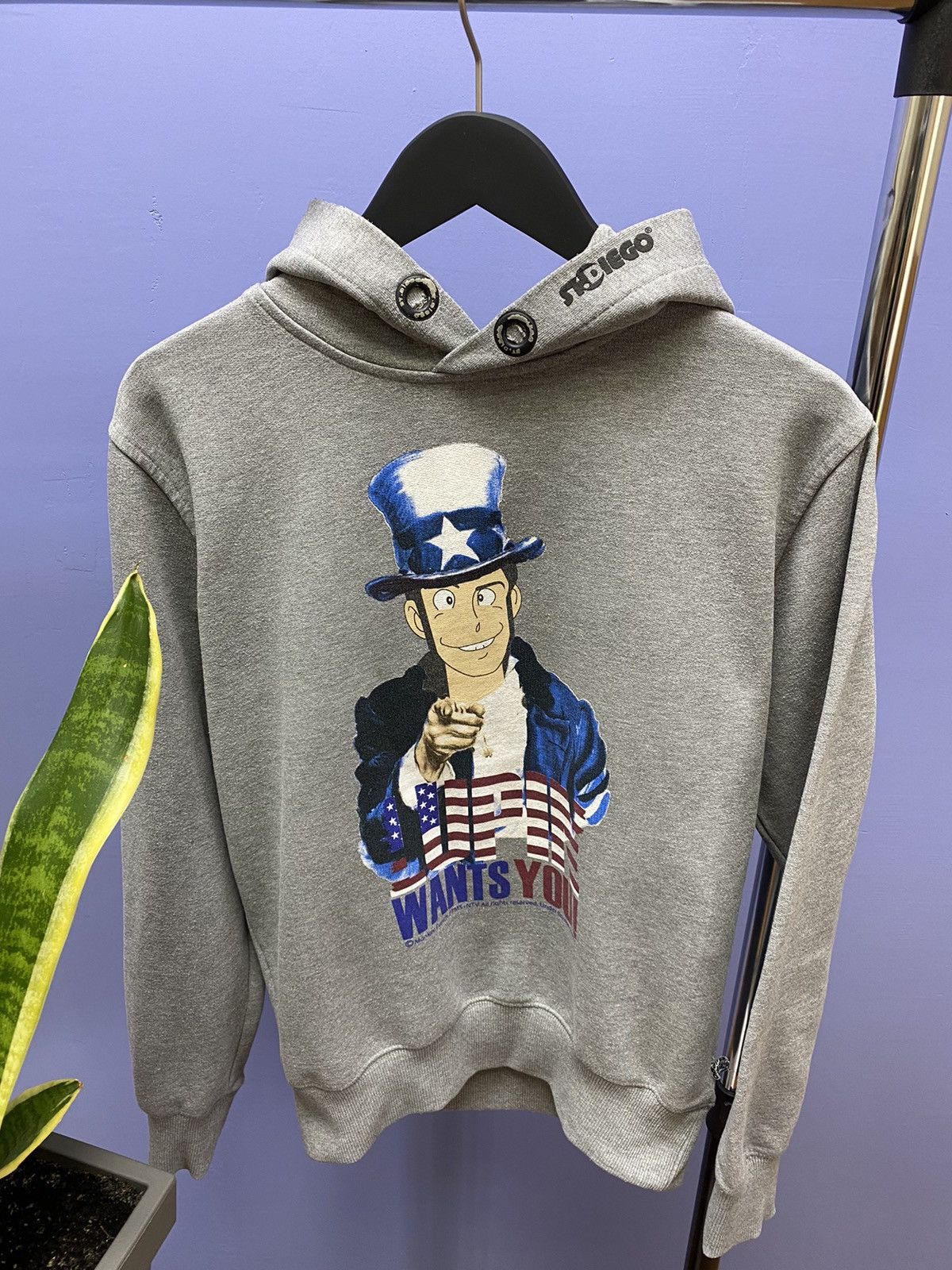 Anime × Cartoon Network × Japanese Brand Lupin The Third “Lupin Wants You” Hoodie Size US L / EU 52-54 / 3 - 4 Thumbnail