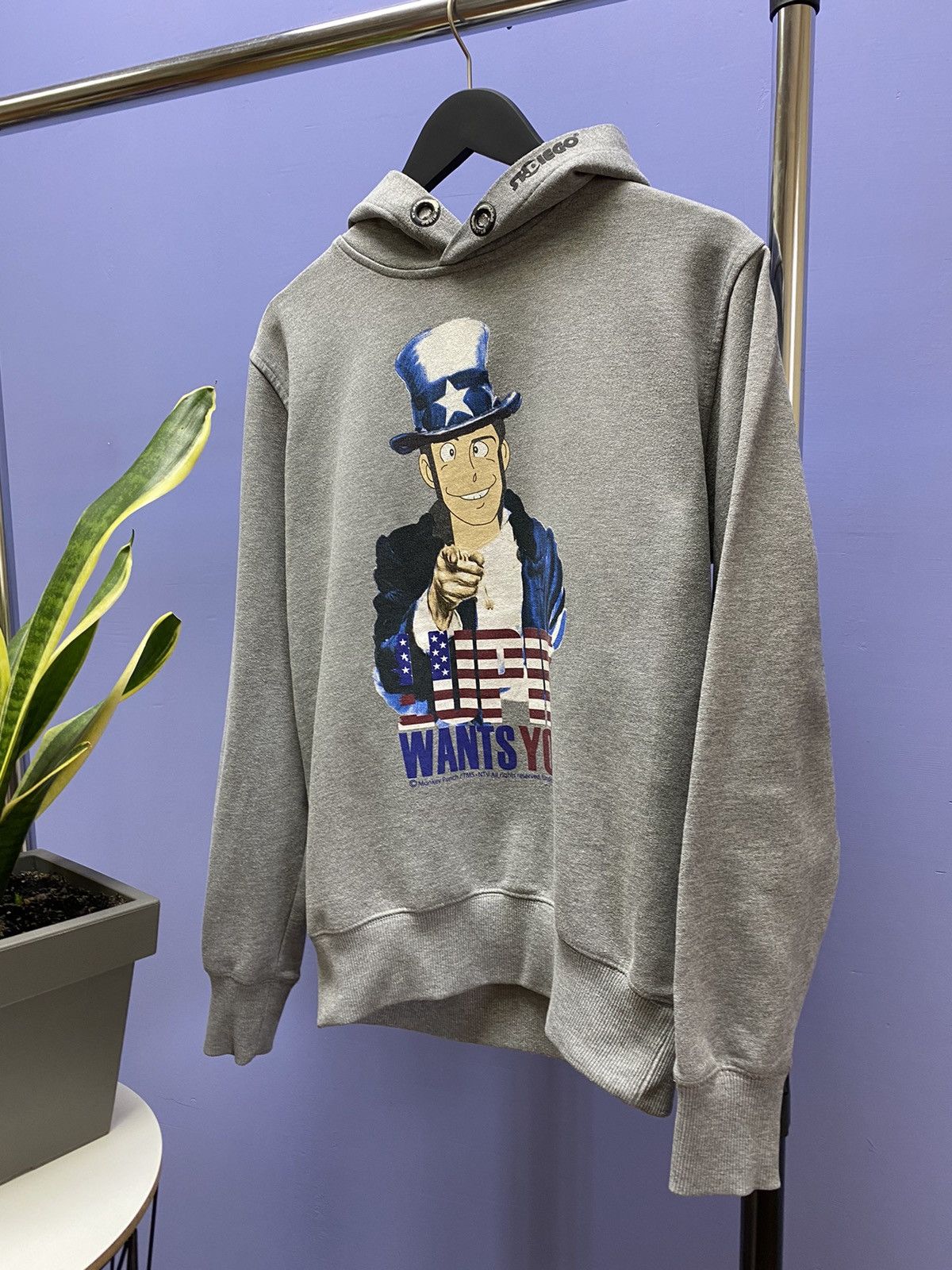 Anime × Cartoon Network × Japanese Brand Lupin The Third “Lupin Wants You” Hoodie Size US L / EU 52-54 / 3 - 2 Thumbnail