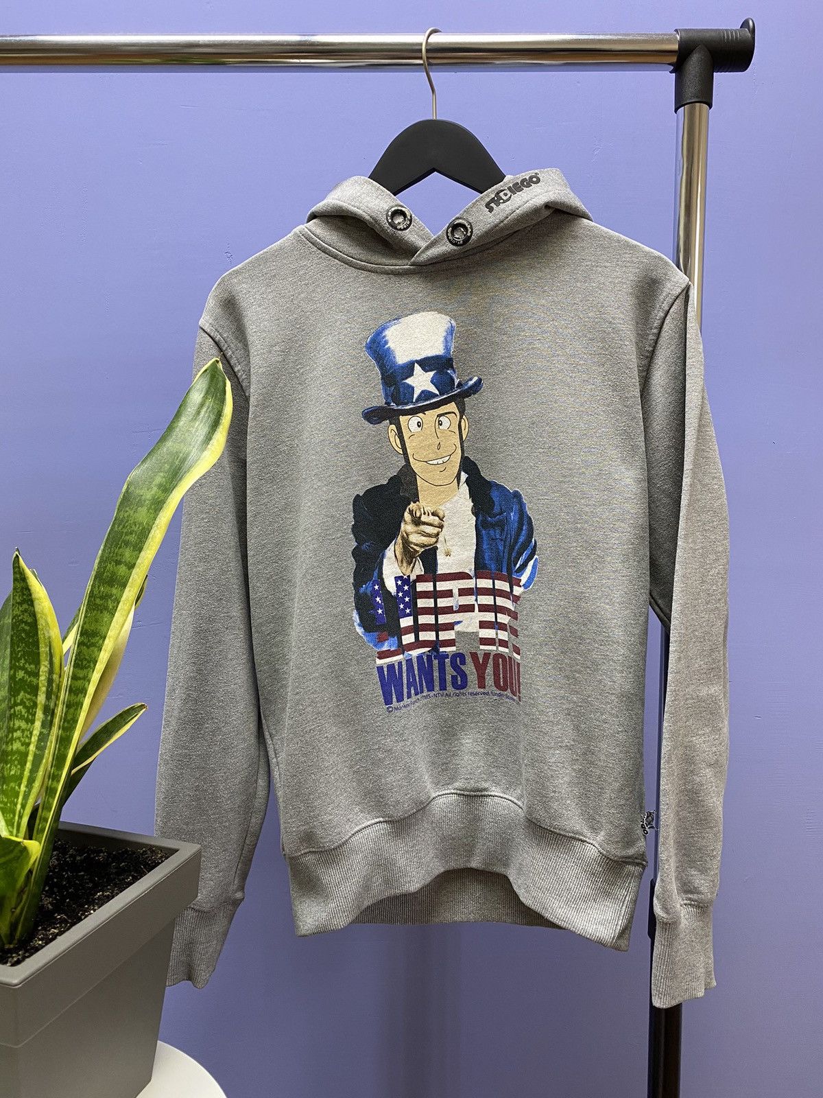 Anime × Cartoon Network × Japanese Brand Lupin The Third “Lupin Wants You” Hoodie Size US L / EU 52-54 / 3 - 1 Thumbnail