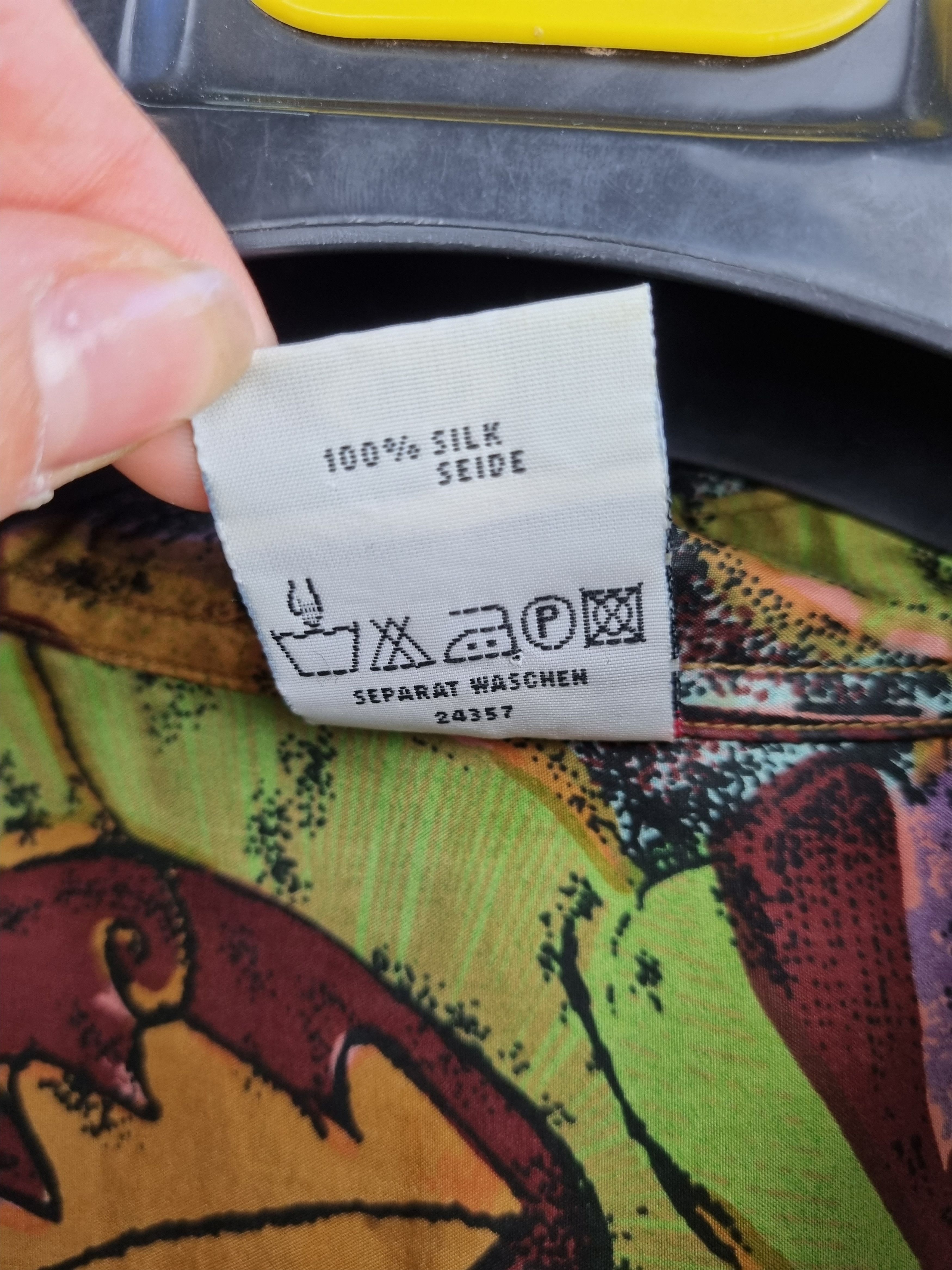 Vintage 70s Rare Painting Design Silk Shirt DRIES VAN NOTEN style Size US M / EU 48-50 / 2 - 10 Thumbnail