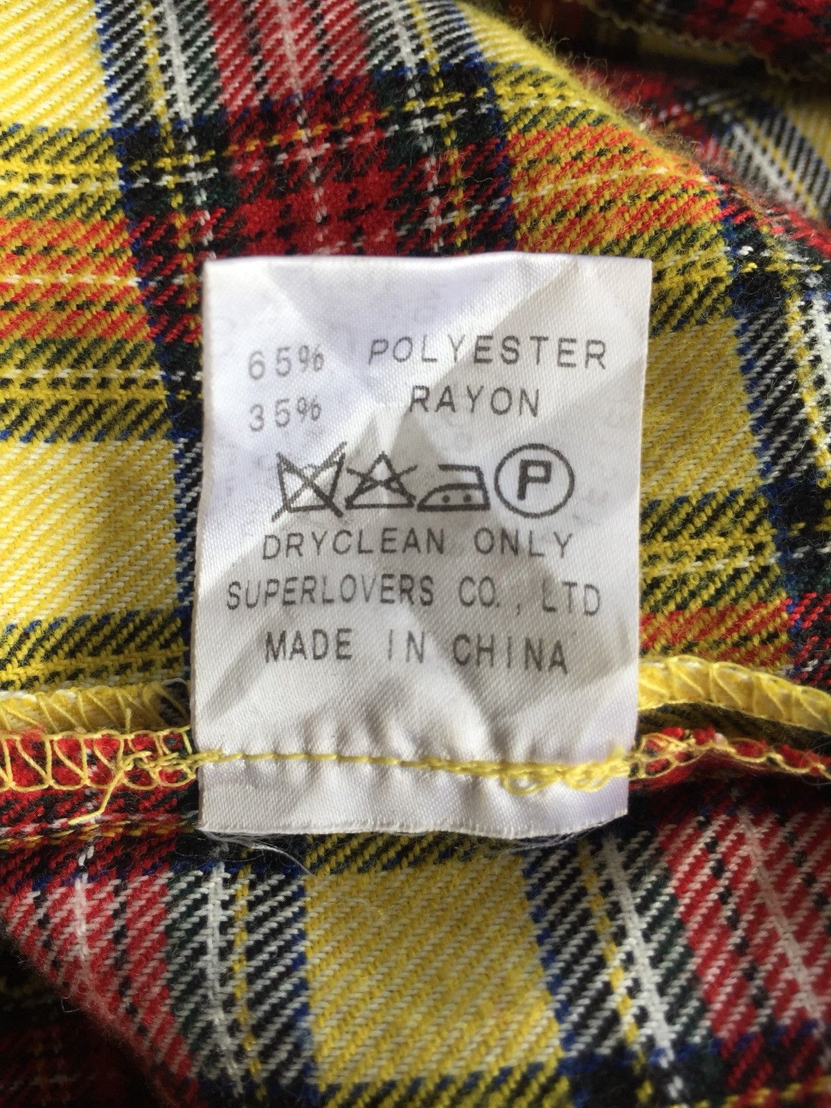 A.F.F.A. 🇯🇵 Made Plaid Tartan Zipper Strap Bondage Pants Size US 27 - 11 Thumbnail