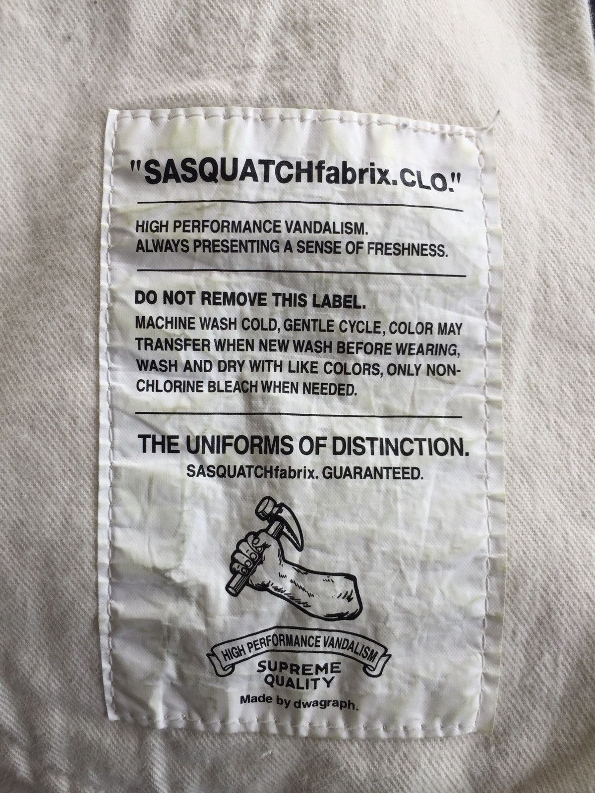 Sasquatchfabrix HEAT🔥"Wonder Worker Guerrilla Band” Worker Pants Size US 32 / EU 48 - 9 Thumbnail