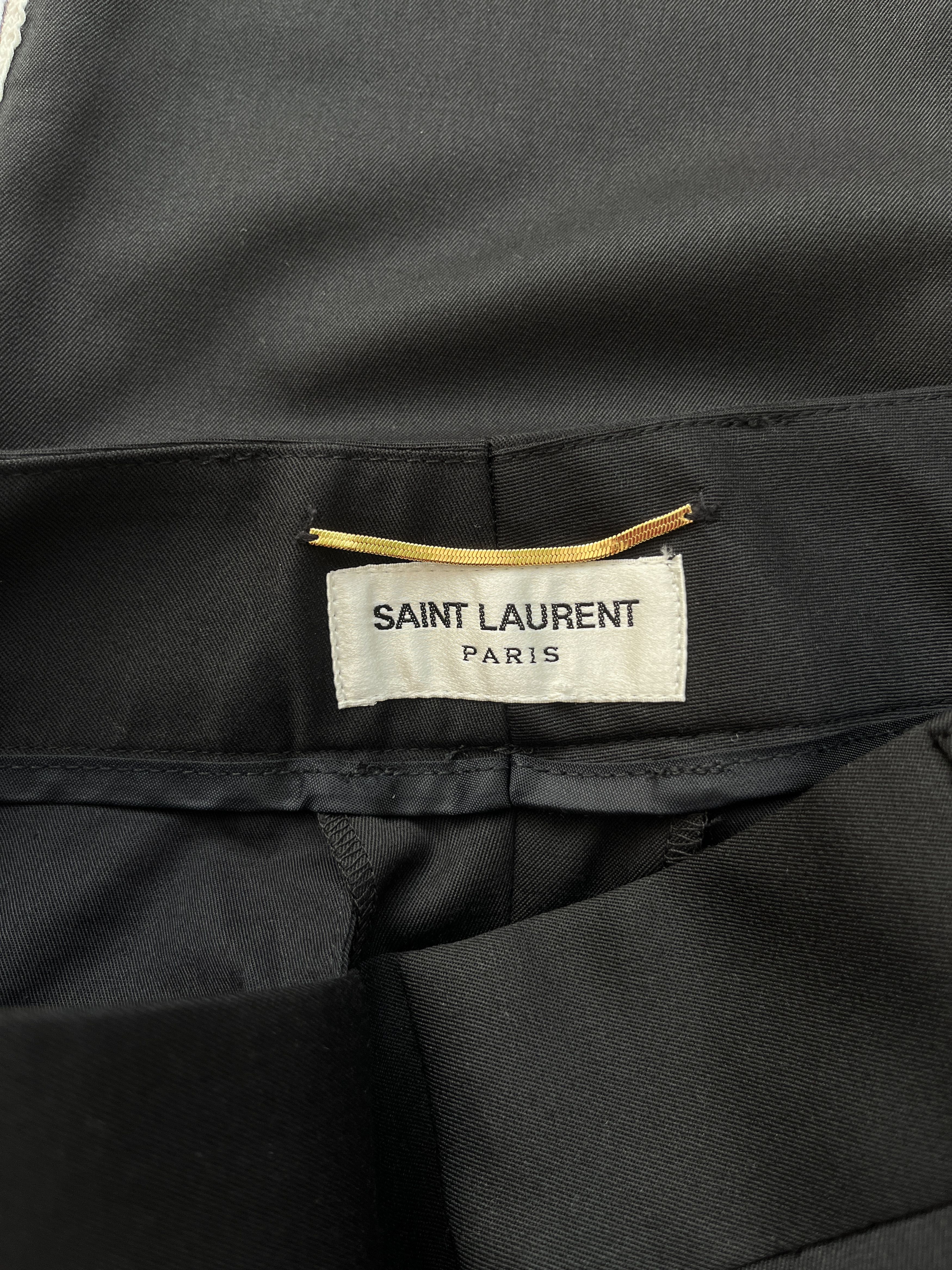 Saint Laurent Paris ⚡️QUICK SALE⚡️2017 Saint Laurent Black Pants Trousers Size 26" / US 2 / IT 38 - 4 Thumbnail