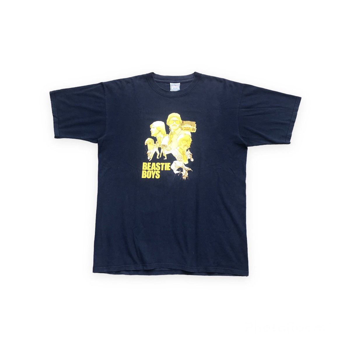 Image of Band Tees x Rap Tees Vintage Beastie Boys Tshirt in Navy Blue, Men's (Size XL)