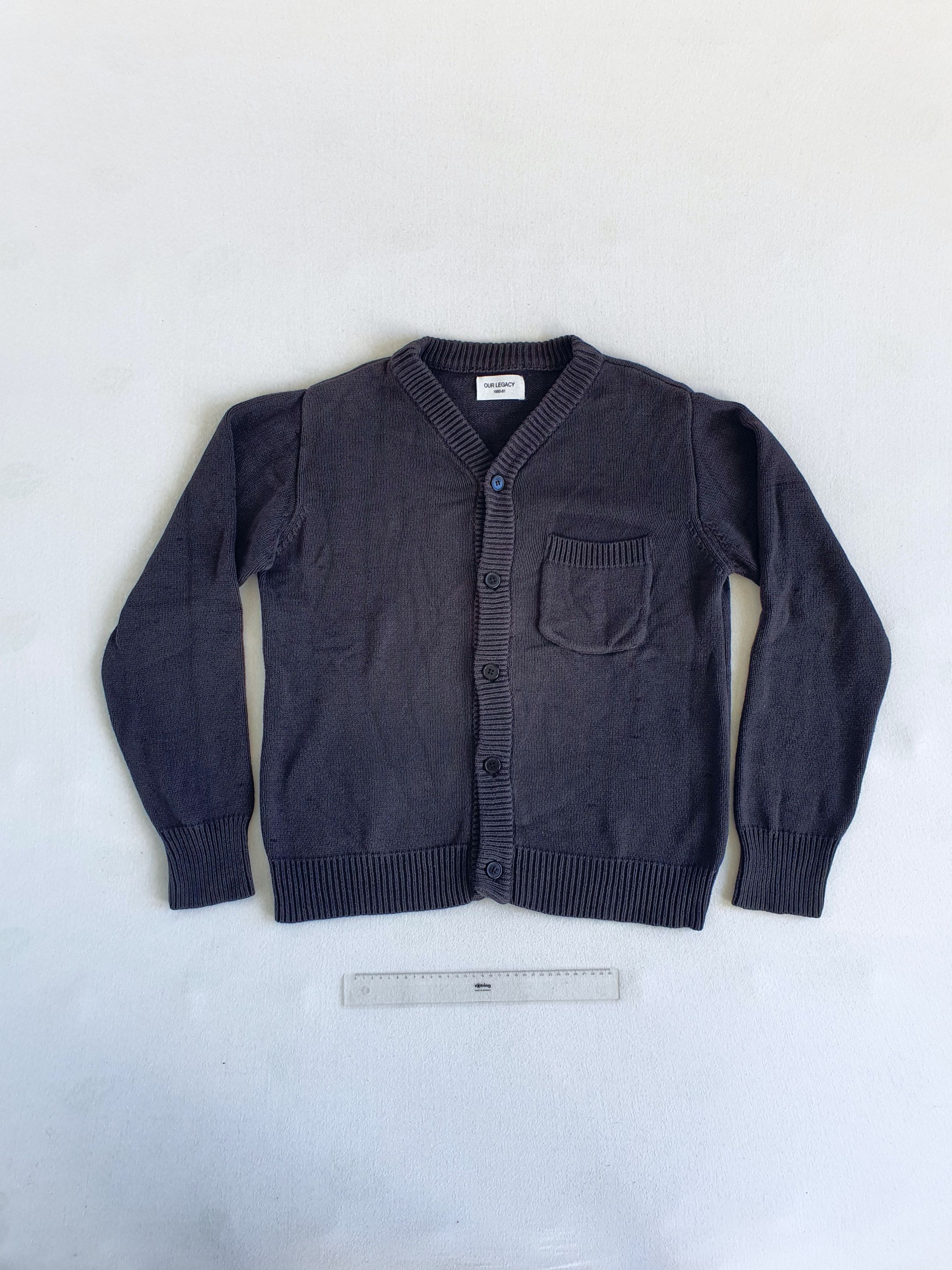 Our Legacy Our Legacy Gray Mohair Cardigan IT52/XL | Grailed
