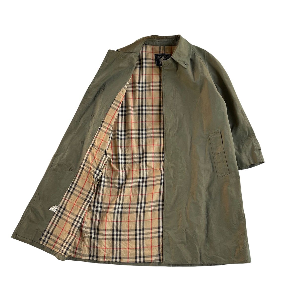 Burberry GRAIL🔥 80s Burberry Iconic Nova Check Trench Overcoat Size US XL / EU 56 / 4 - 9 Thumbnail