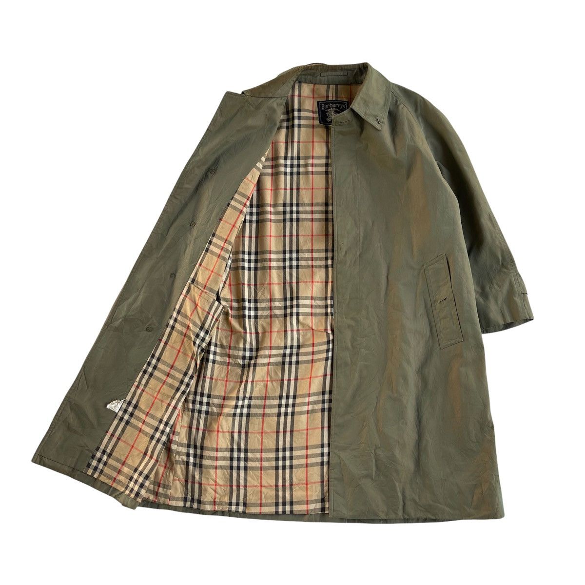 Burberry GRAIL🔥 80s Burberry Iconic Nova Check Trench Overcoat Size US XL / EU 56 / 4 - 1 Thumbnail