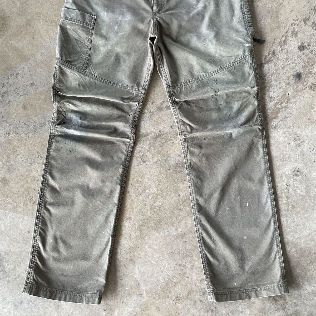 L.L. Bean Vintage LL Bean Faded/Splash Paint/Double Knee Cargo Pants Size US 34 / EU 50 - 4 Thumbnail