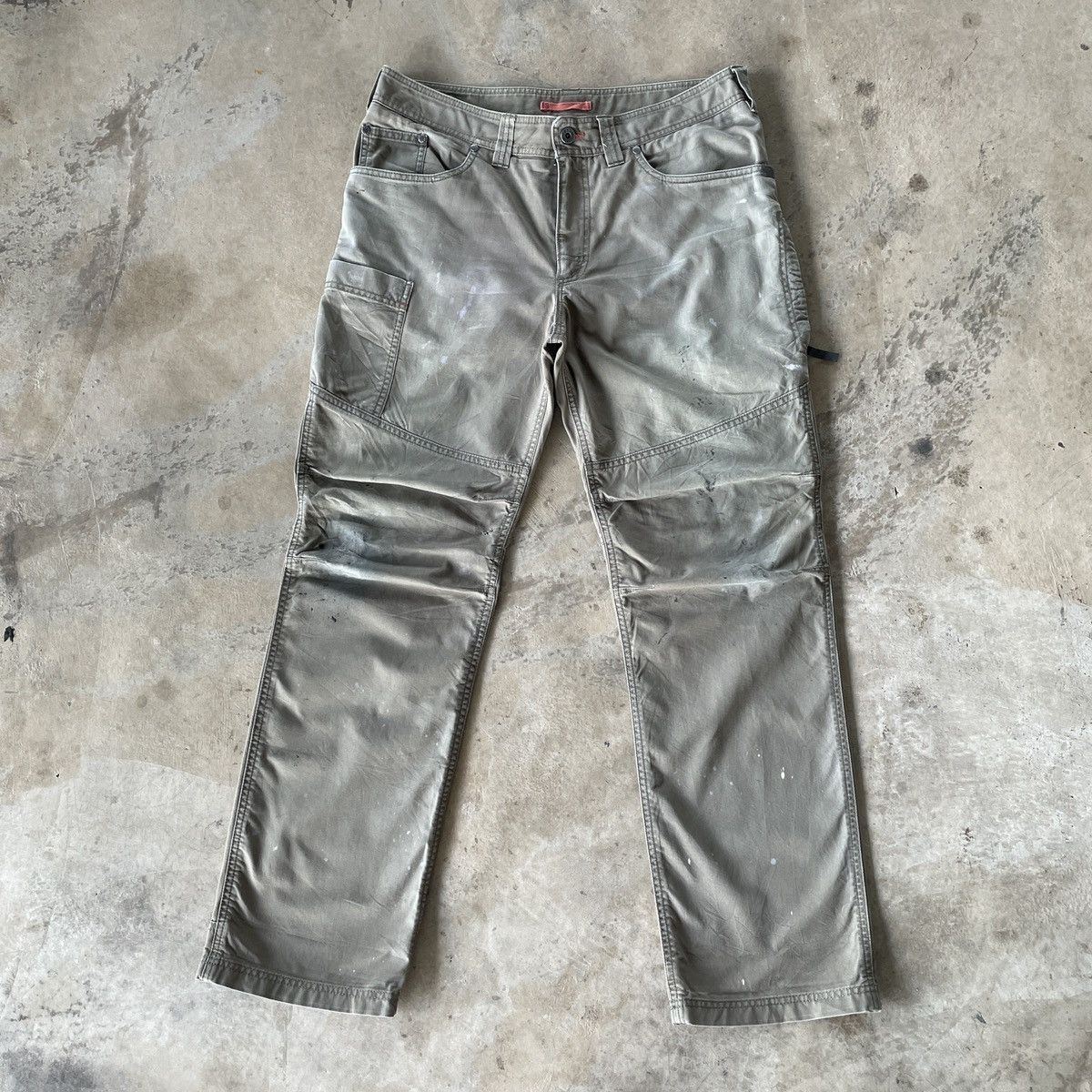 L.L. Bean Vintage LL Bean Faded/Splash Paint/Double Knee Cargo Pants Size US 34 / EU 50 - 1 Thumbnail