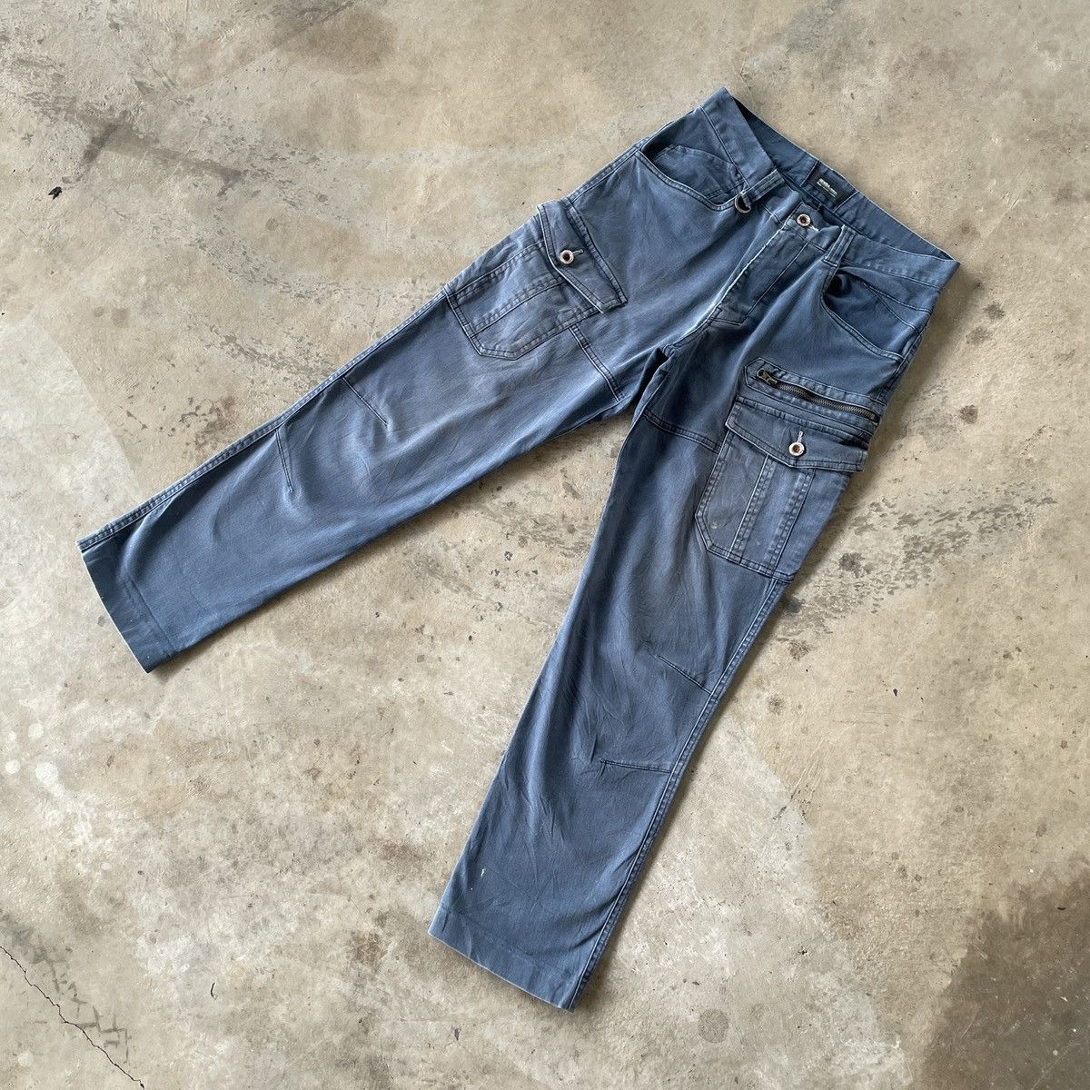 Japanese Brand 8 Pocket💥 Vintage Japanese Brand Faded Cargo Pants W30 Size US 30 / EU 46 - 2 Thumbnail