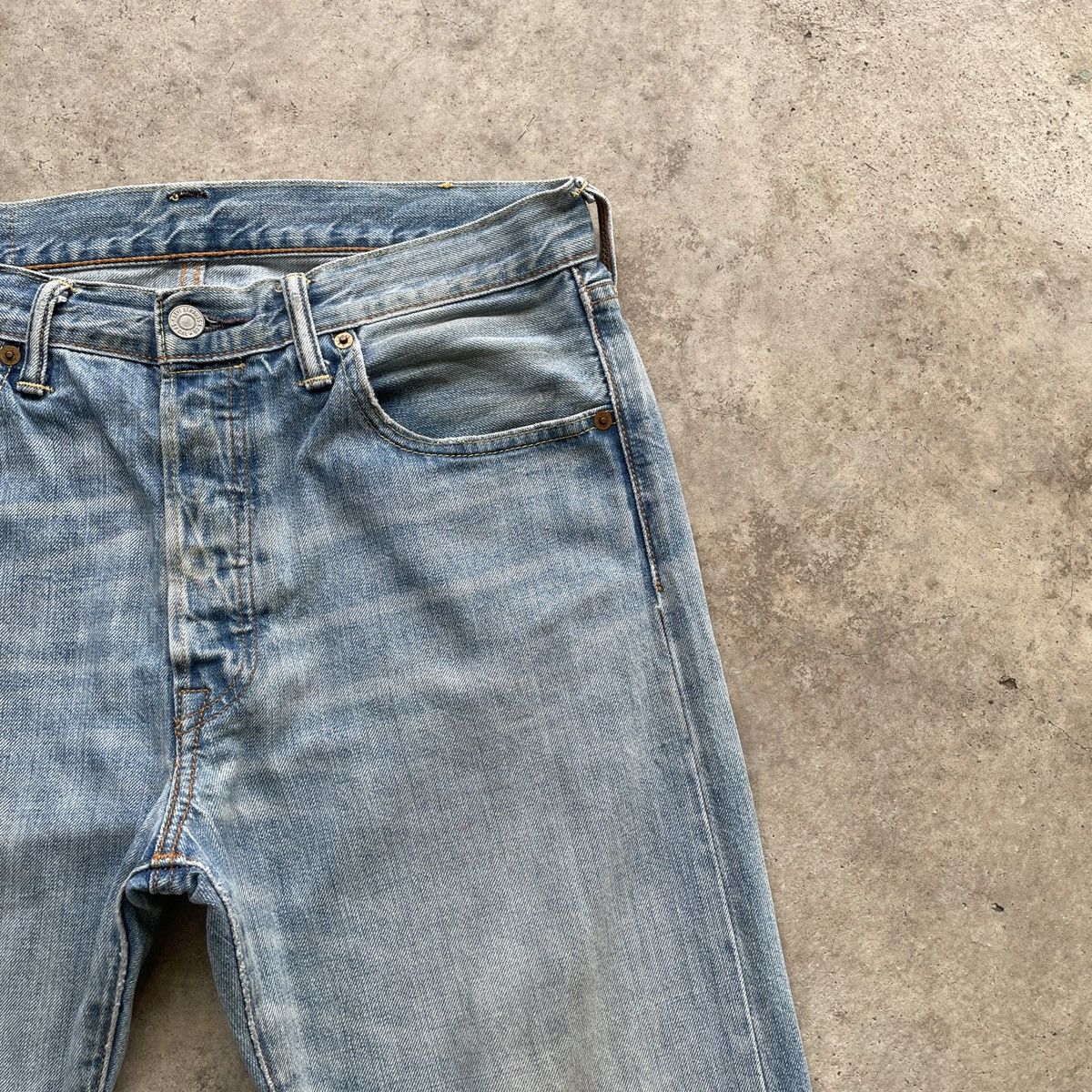 Levi's Vintage Levis 501 Faded Denim Jeans Pants W32x31.5 Size US 32 / EU 48 - 4 Thumbnail