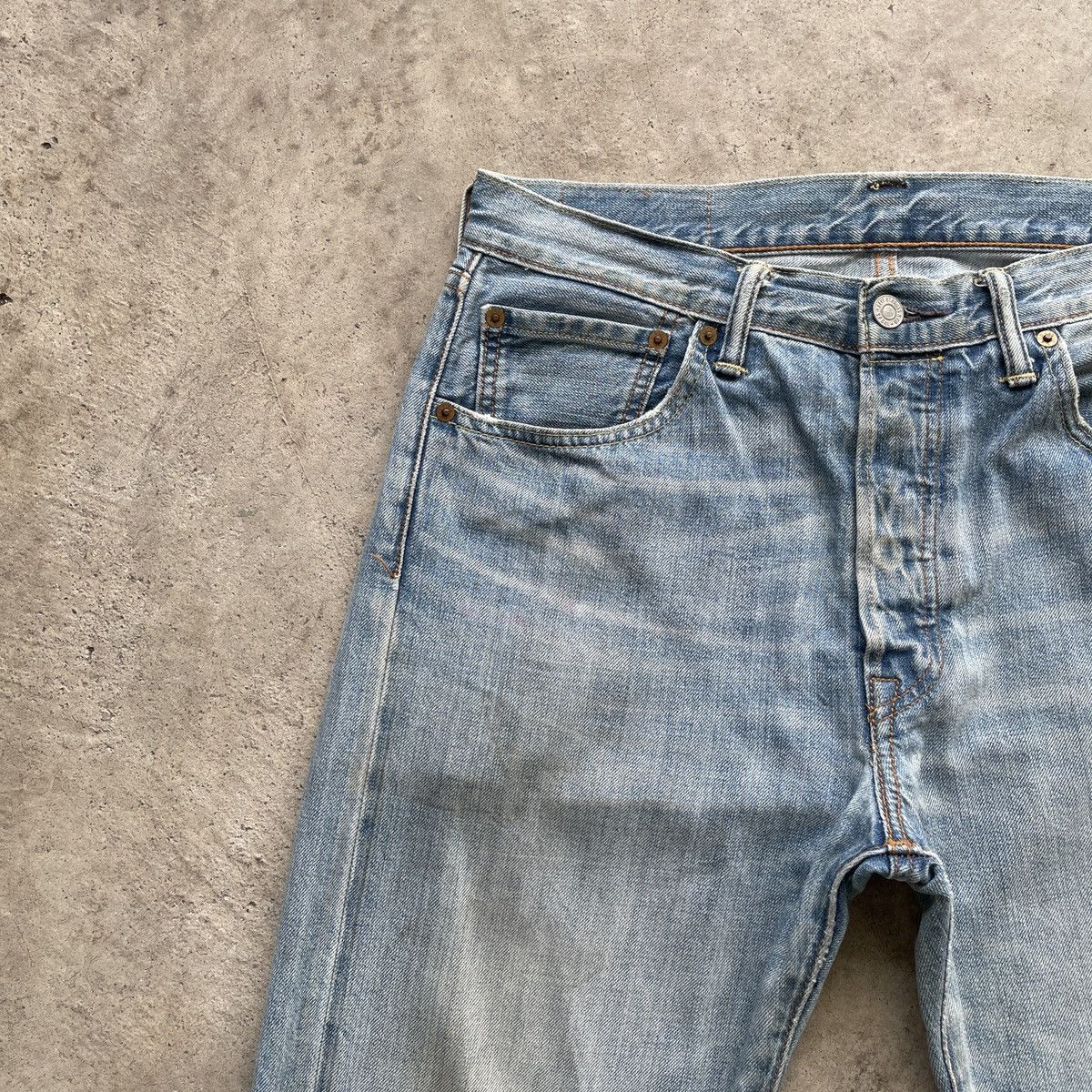 Levi's Vintage Levis 501 Faded Denim Jeans Pants W32x31.5 Size US 32 / EU 48 - 3 Thumbnail