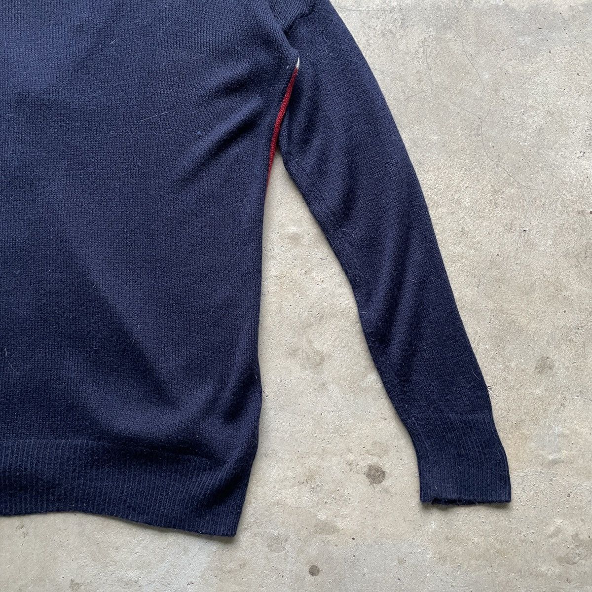 Aran Isles Knitwear Vintage Japanese Union Jack Flag Coloured Cardigan Knitwear Size US L / EU 52-54 / 3 - 9 Thumbnail