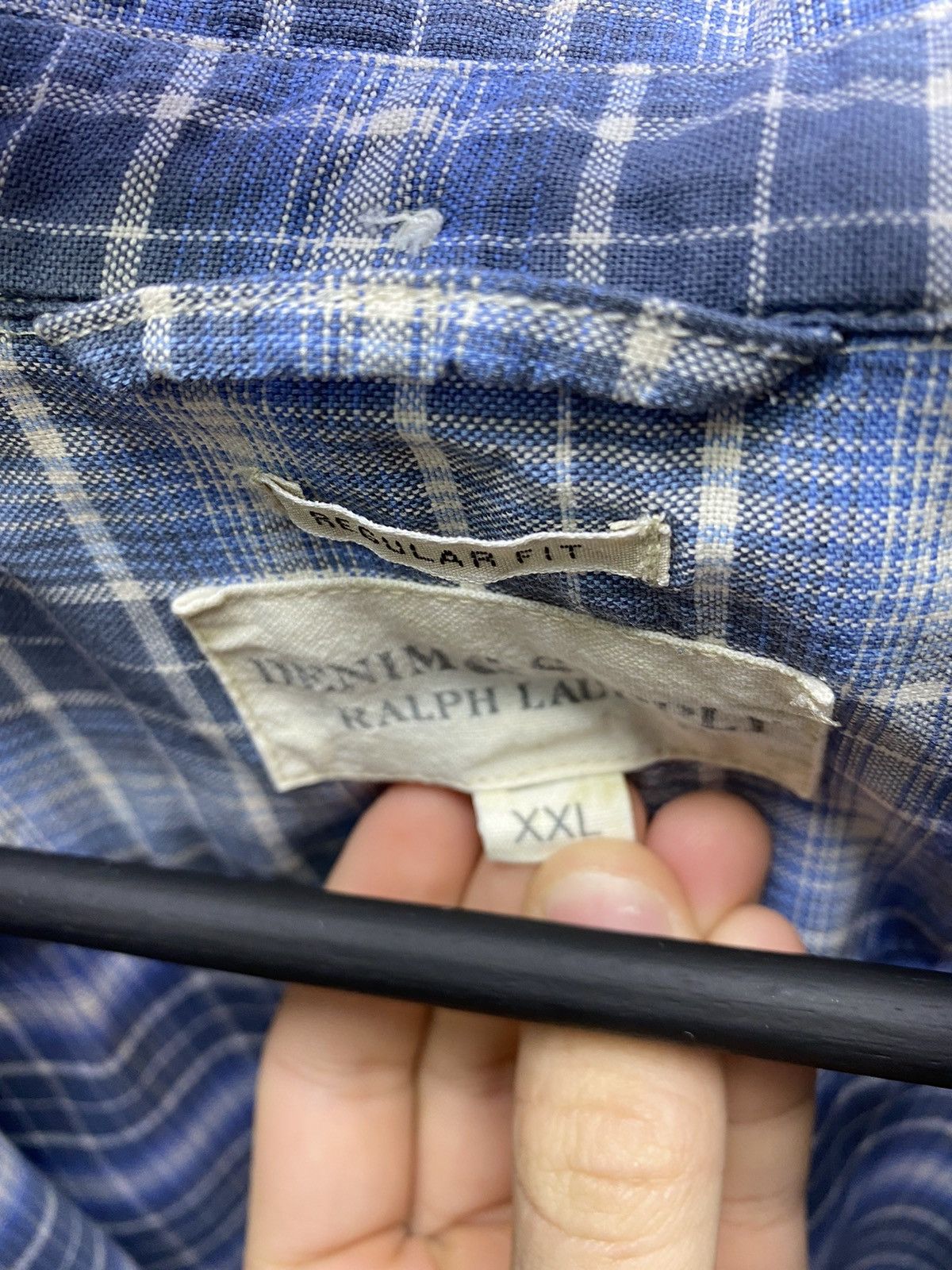Vintage Denim And Supply Ralph Lauren Flannel Shirt Travis Style Size US XXL / EU 58 / 5 - 7 Thumbnail