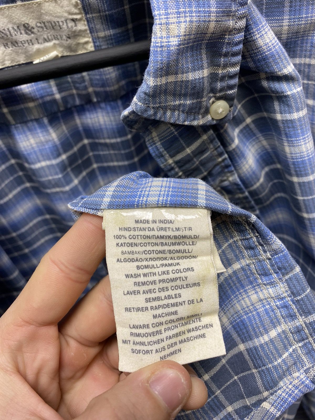 Vintage Denim And Supply Ralph Lauren Flannel Shirt Travis Style Size US XXL / EU 58 / 5 - 9 Thumbnail