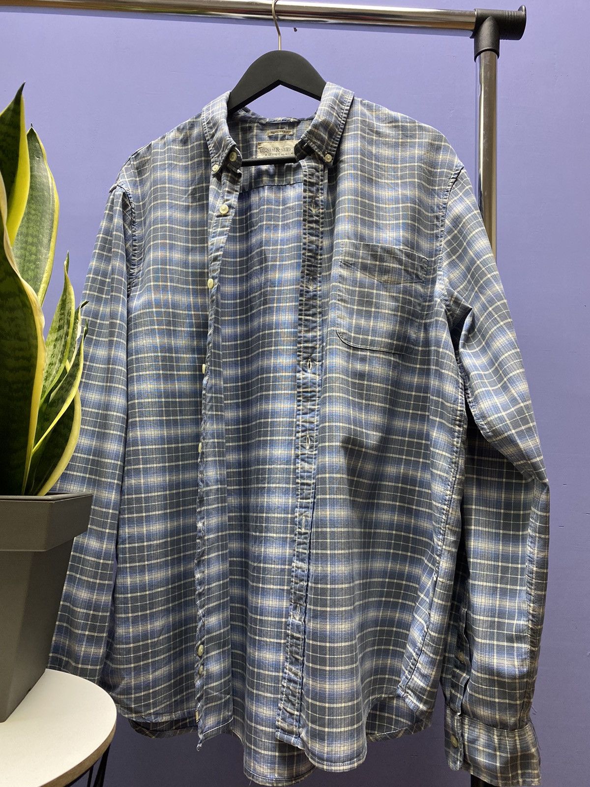 Vintage Denim And Supply Ralph Lauren Flannel Shirt Travis Style Size US XXL / EU 58 / 5 - 5 Thumbnail