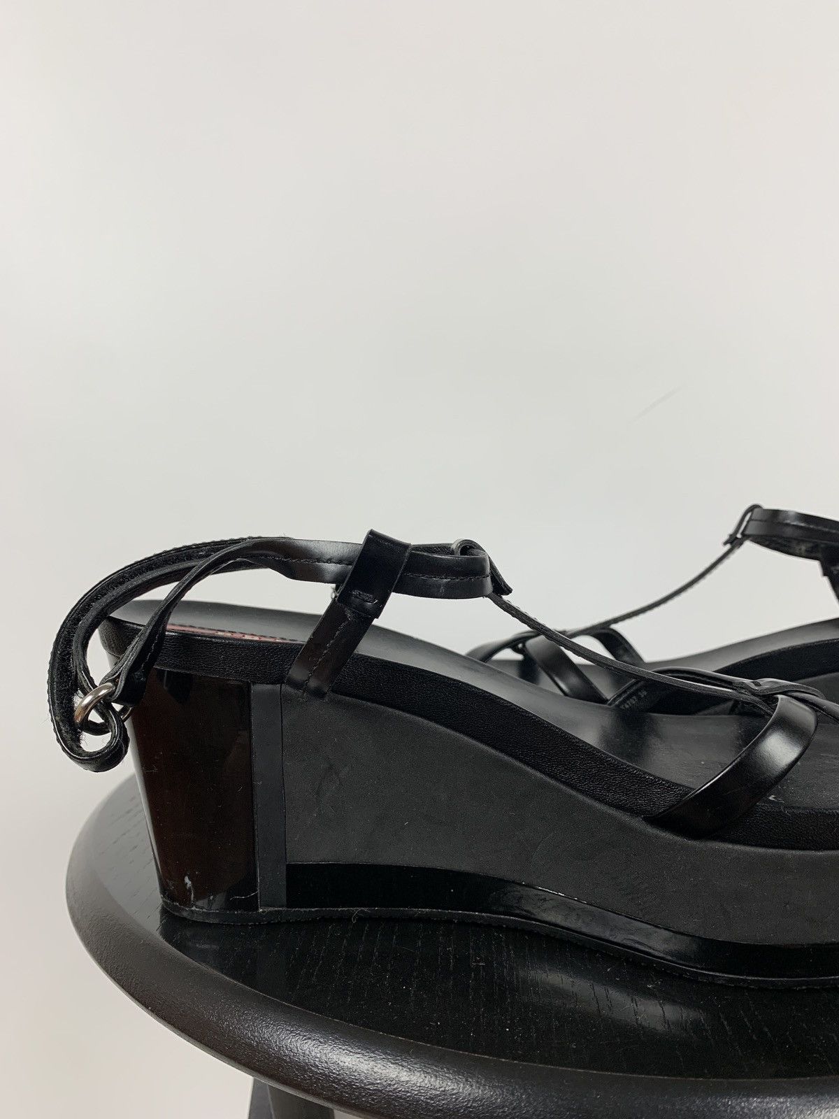 Prada Vintage Prada Patent Leather Platform Sandals Shoes Size US 6 / IT 36 - 15 Thumbnail